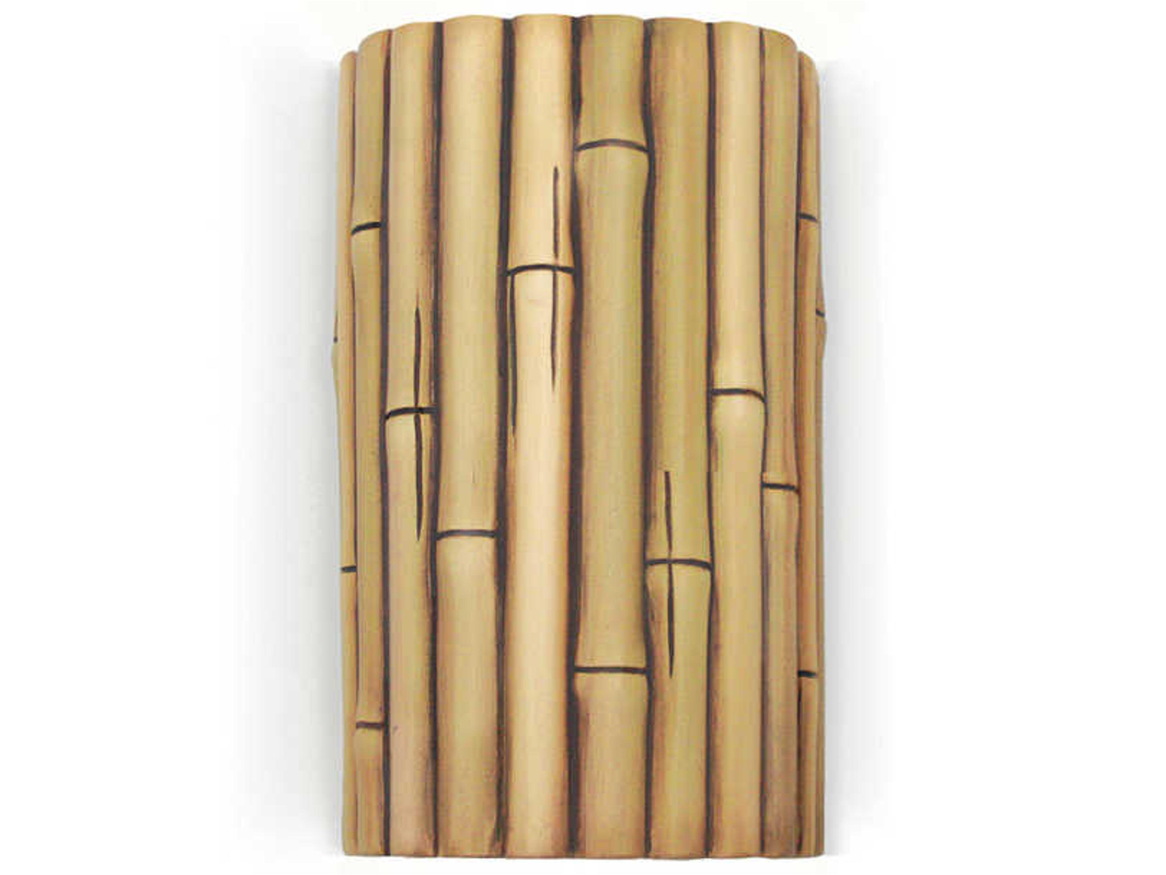 Bamboo 1-Light Natural Brown Wall Sconce