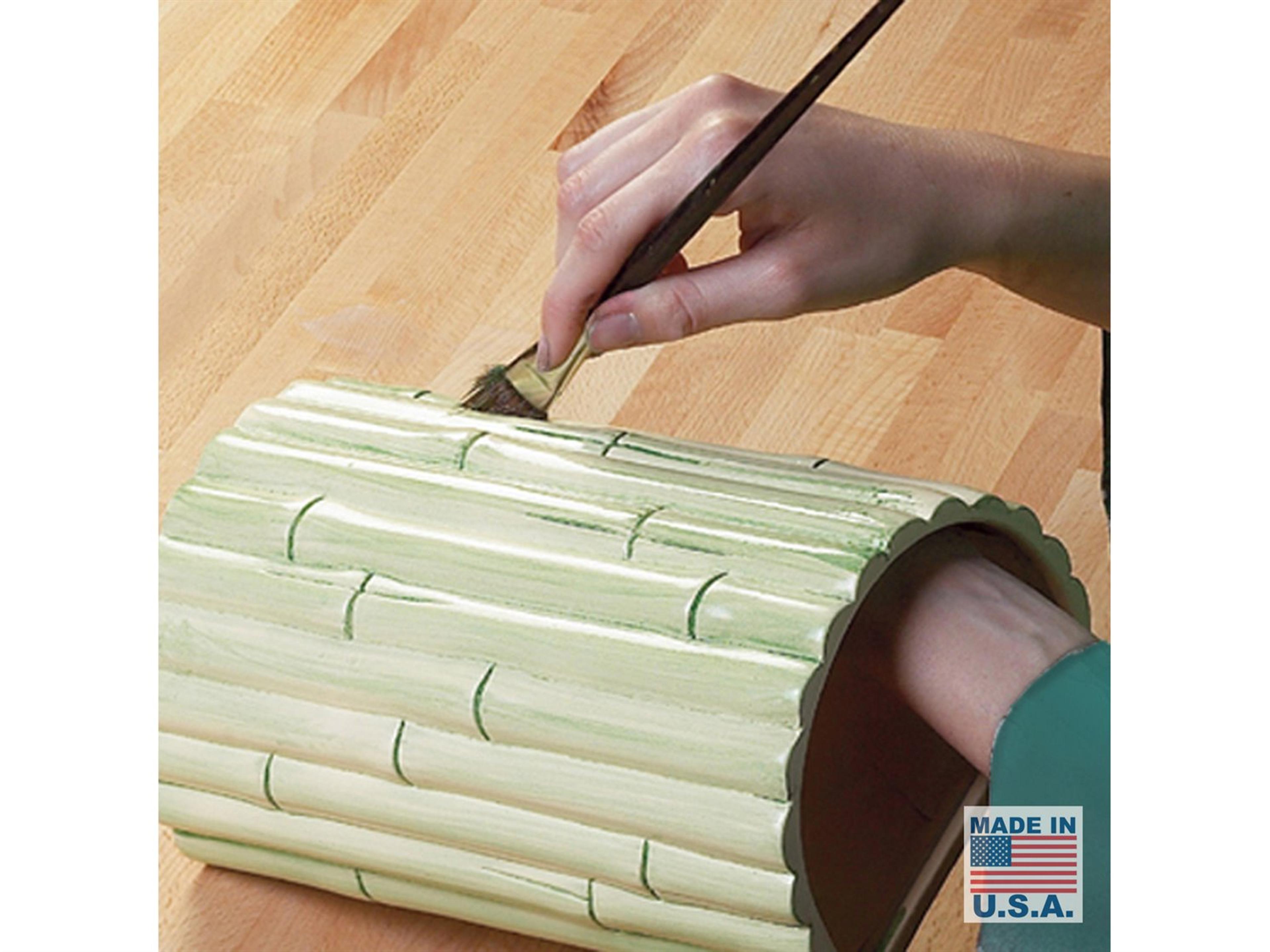 A19 Bamboo 1-Light Natural Brown Wall Sconce