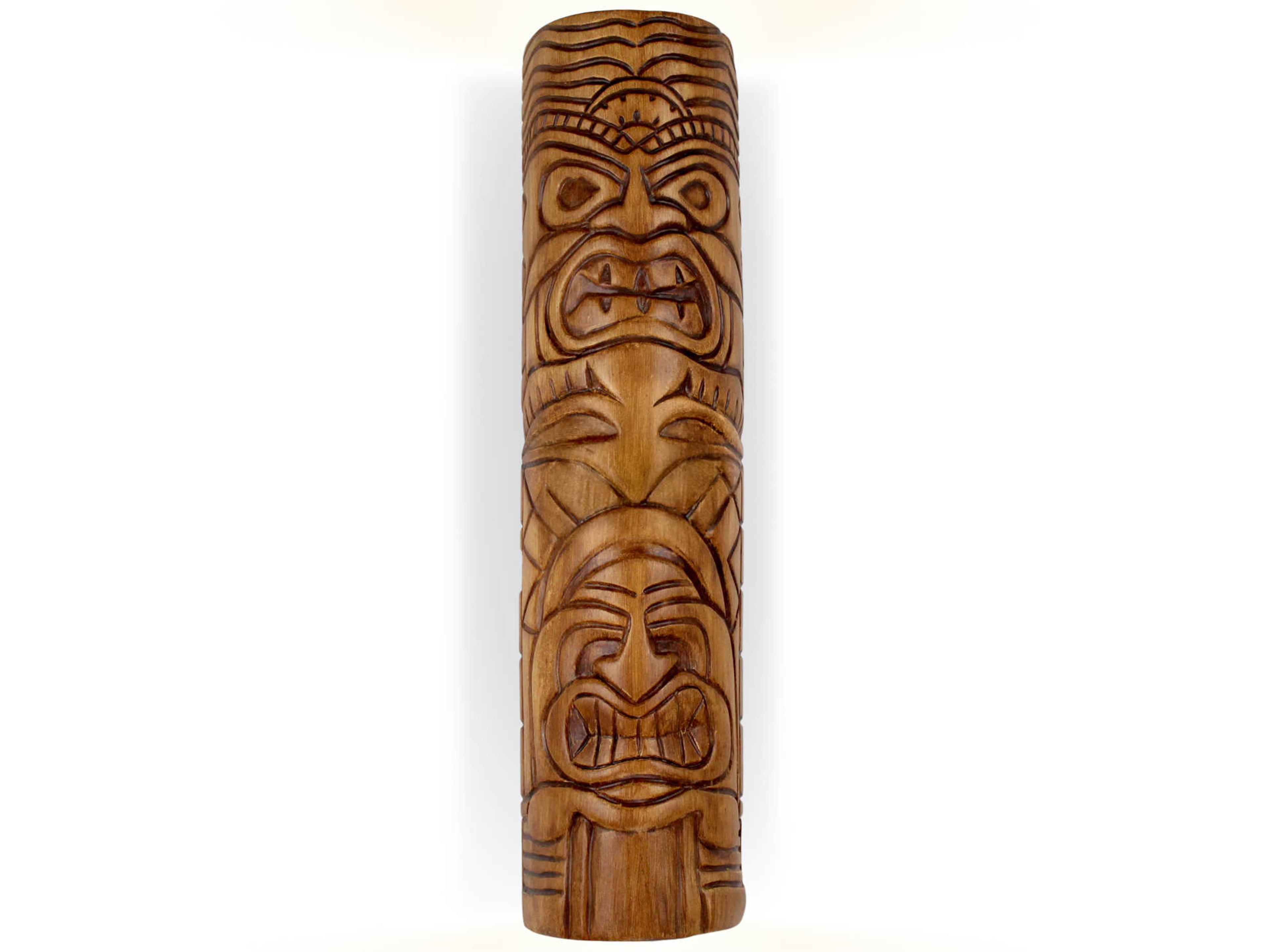 Tiki Amber Palm Brown Wall Sconce