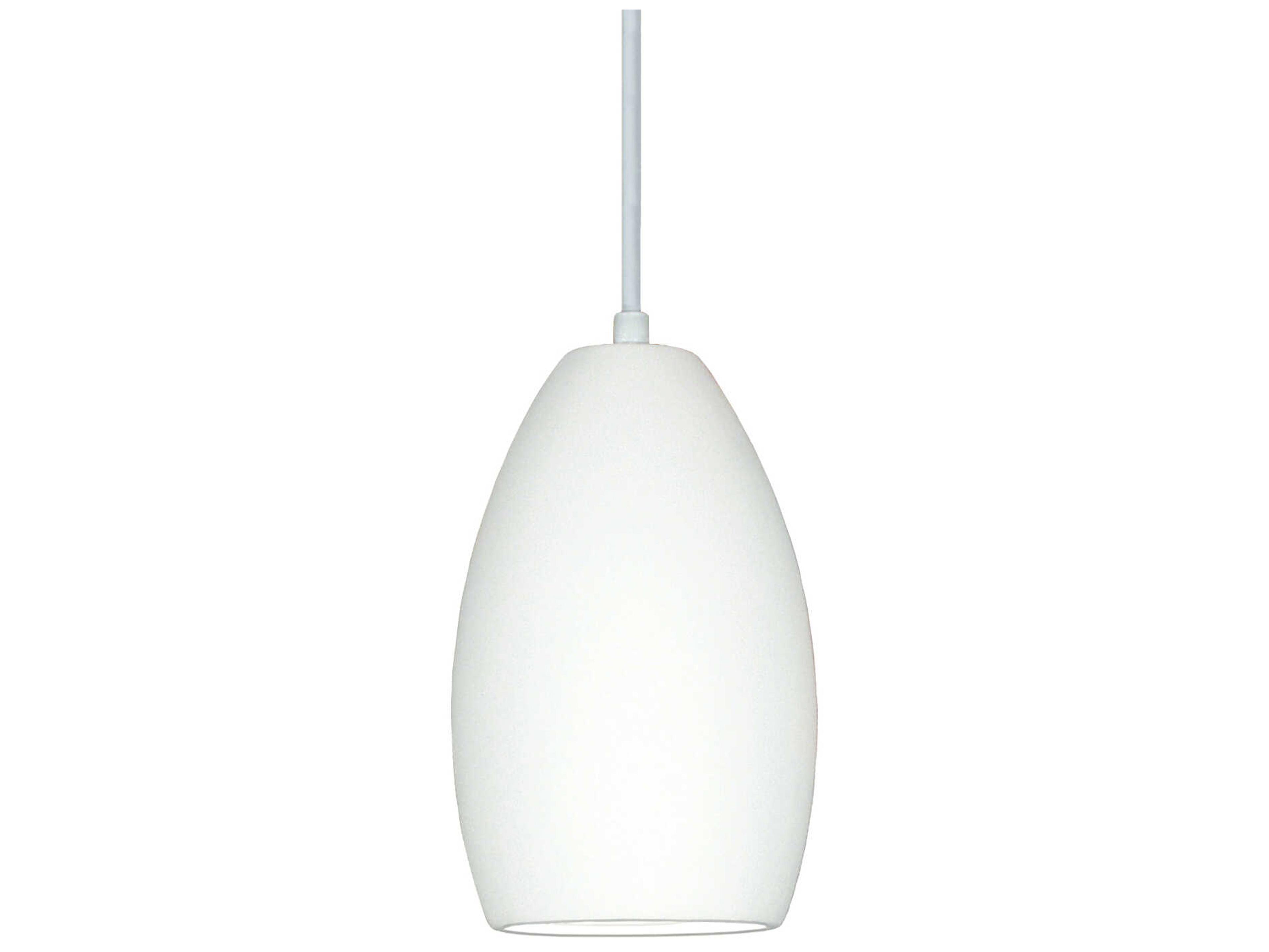 A19 Antigua 1-Light White Mini Pendant