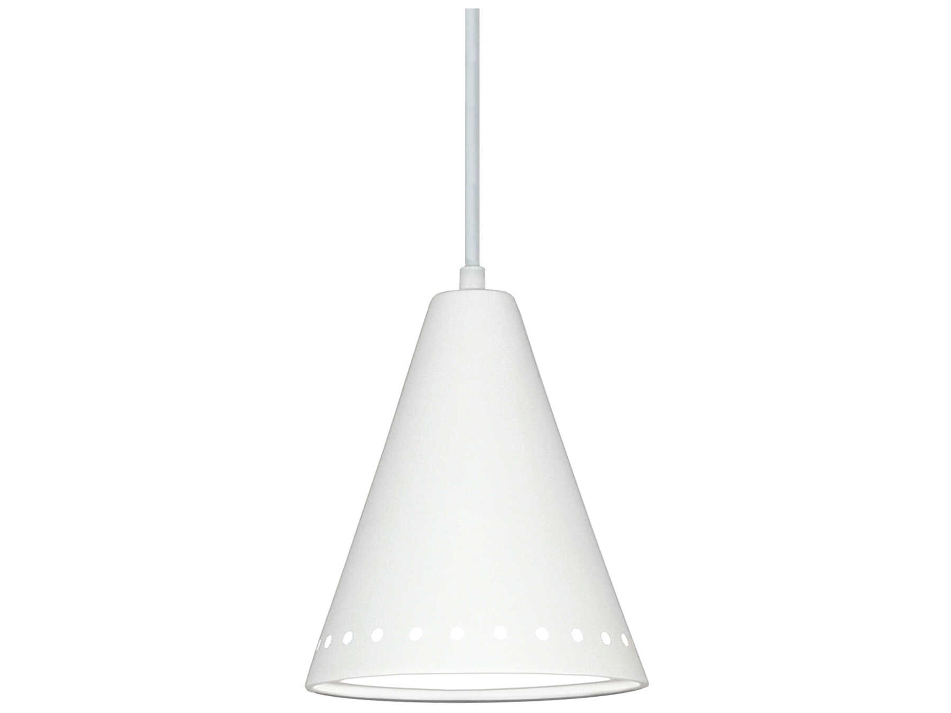 A19 Greenlandia 1-Light White Mini Pendant