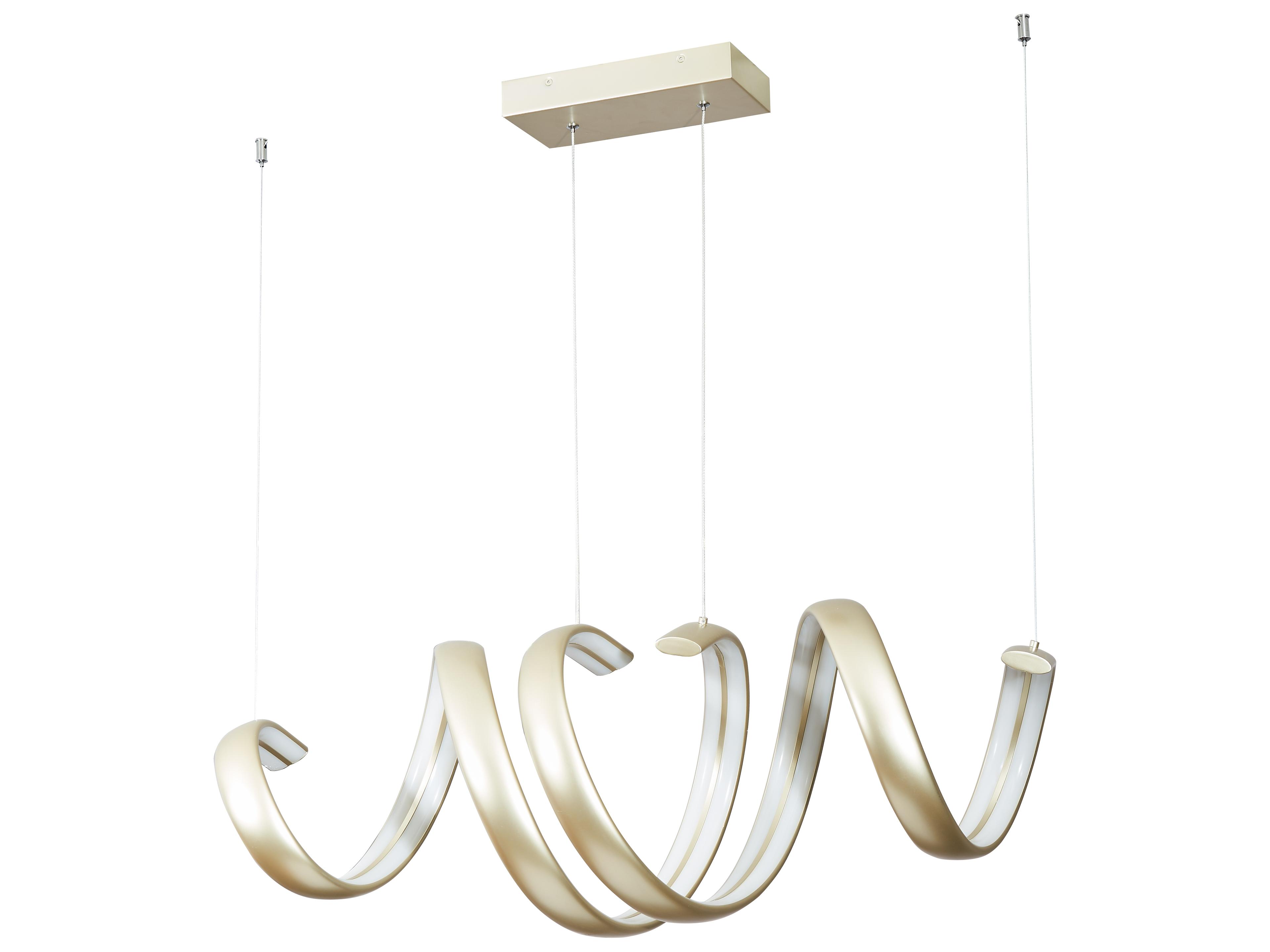 Abra Sling 2-Light Titanium Silver Island Pendant