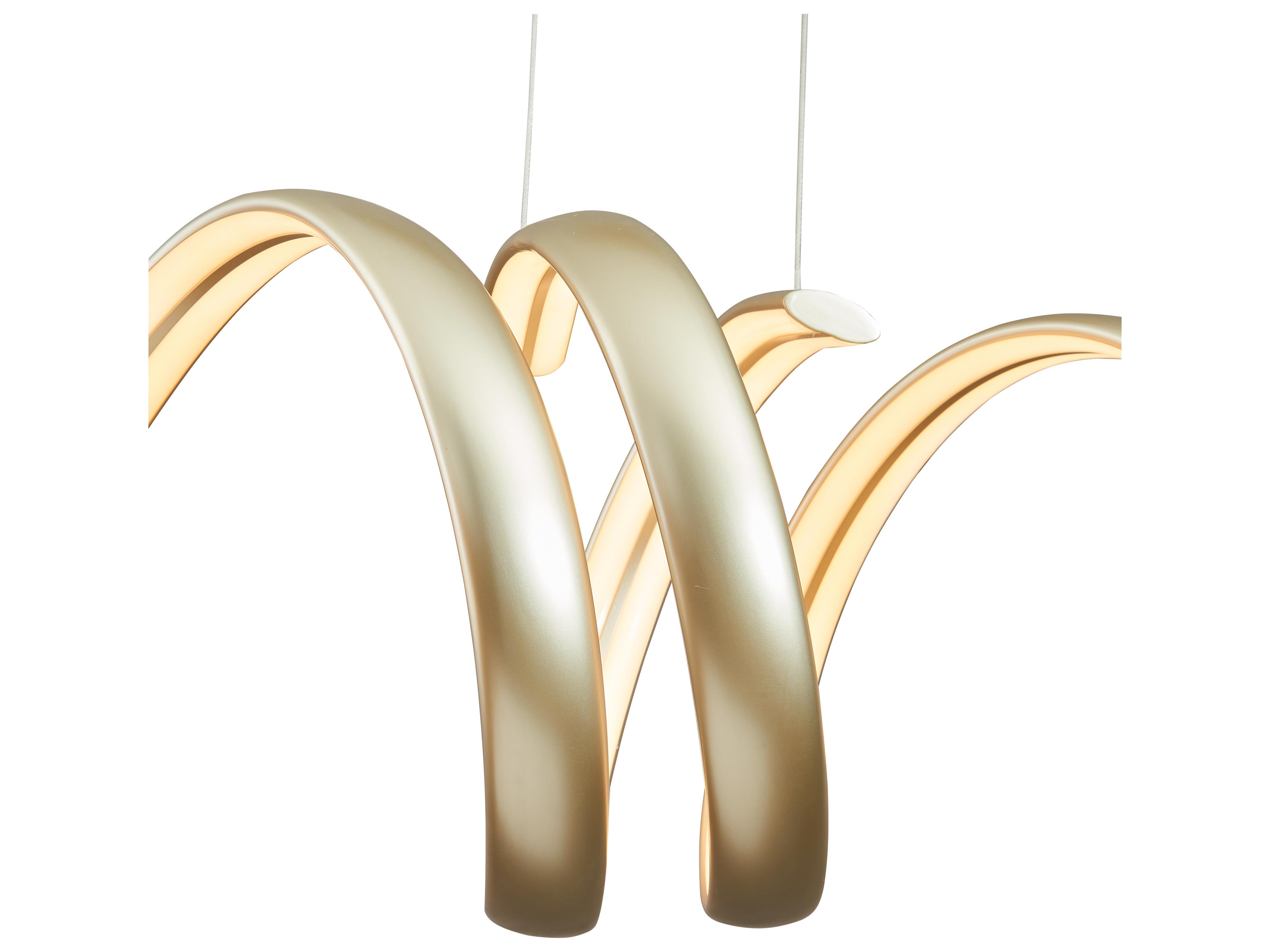 Abra Sling 2-Light Titanium Silver Island Pendant