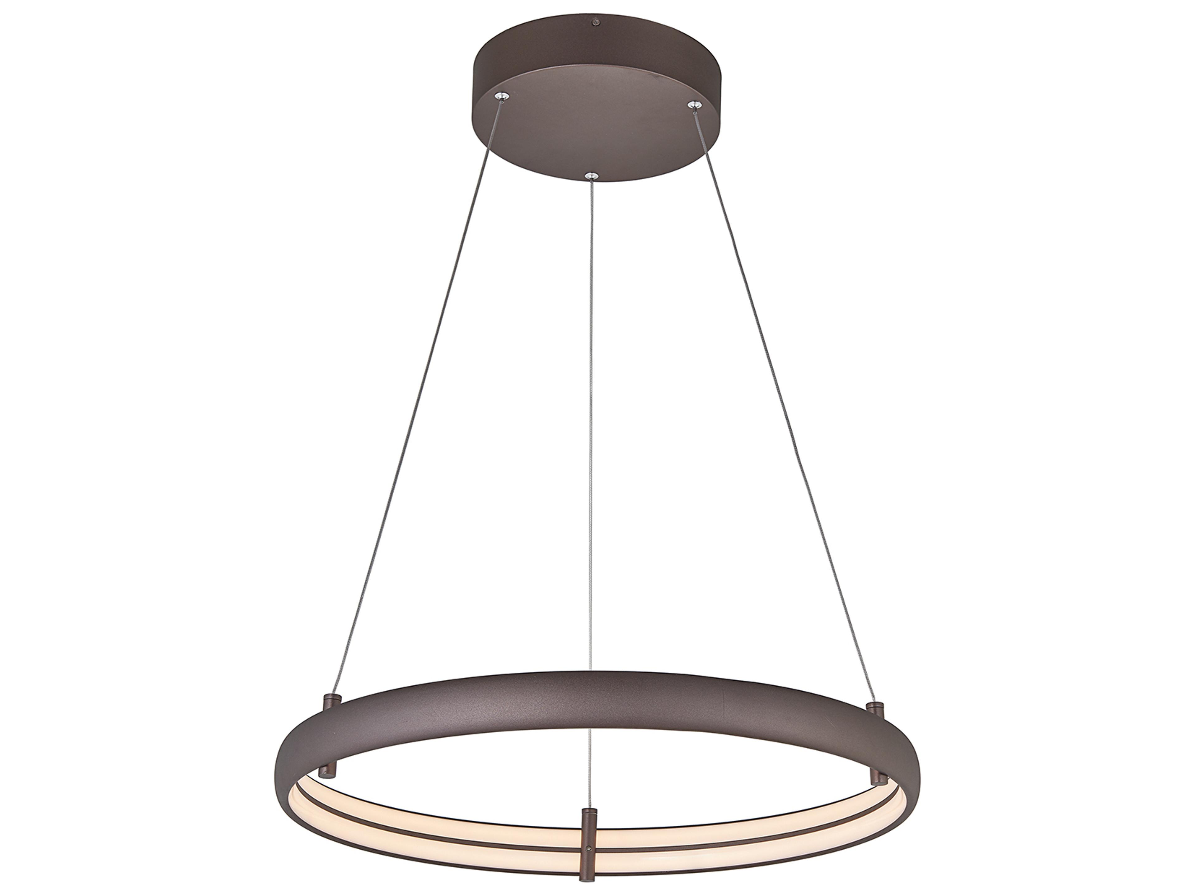 Abra Sling 1-Light Bronze Round Pendant