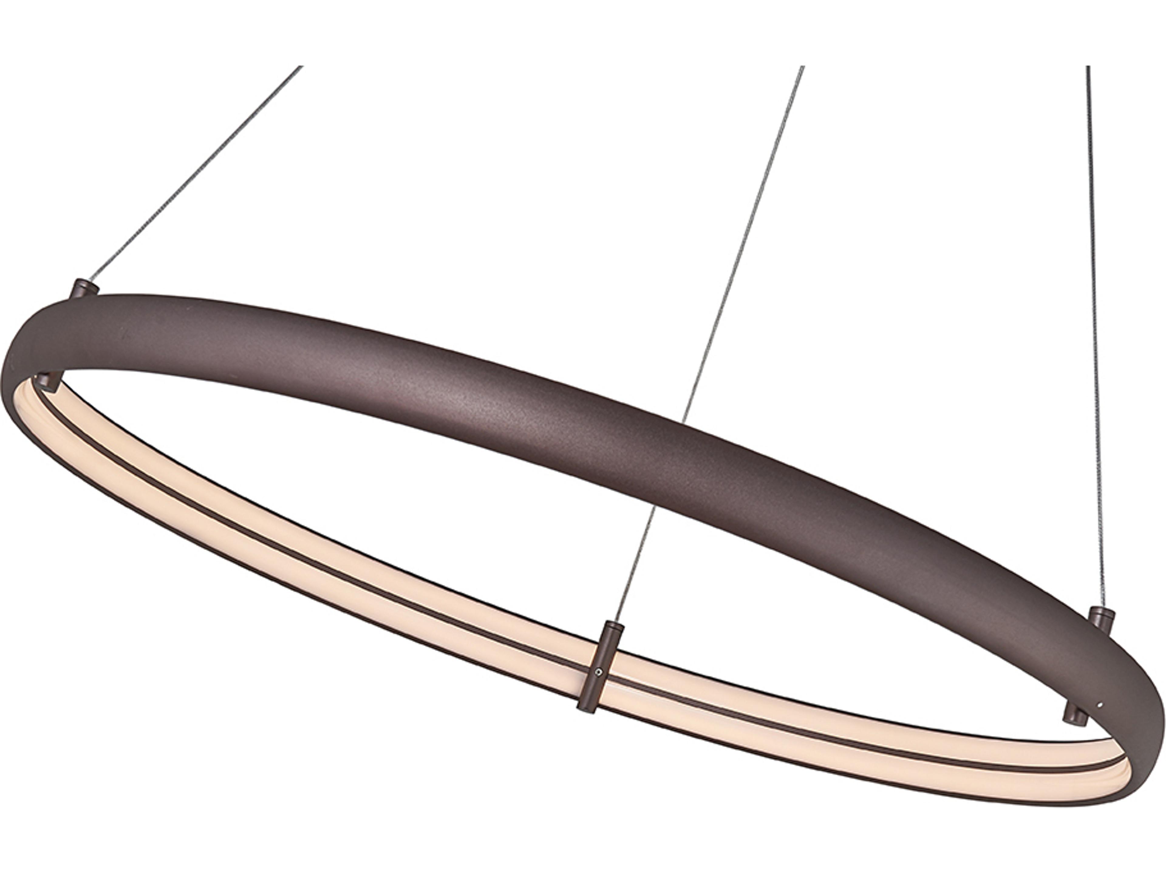 Abra Sling 1-Light Bronze Round Pendant