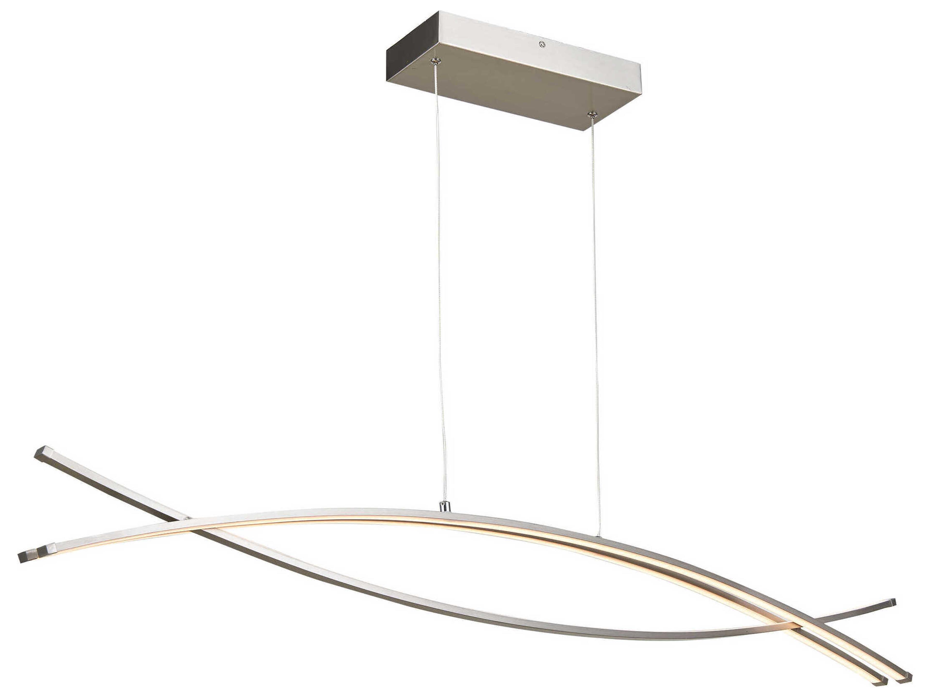 Lighting Wishbone Pendant Light in Brushed Nickel