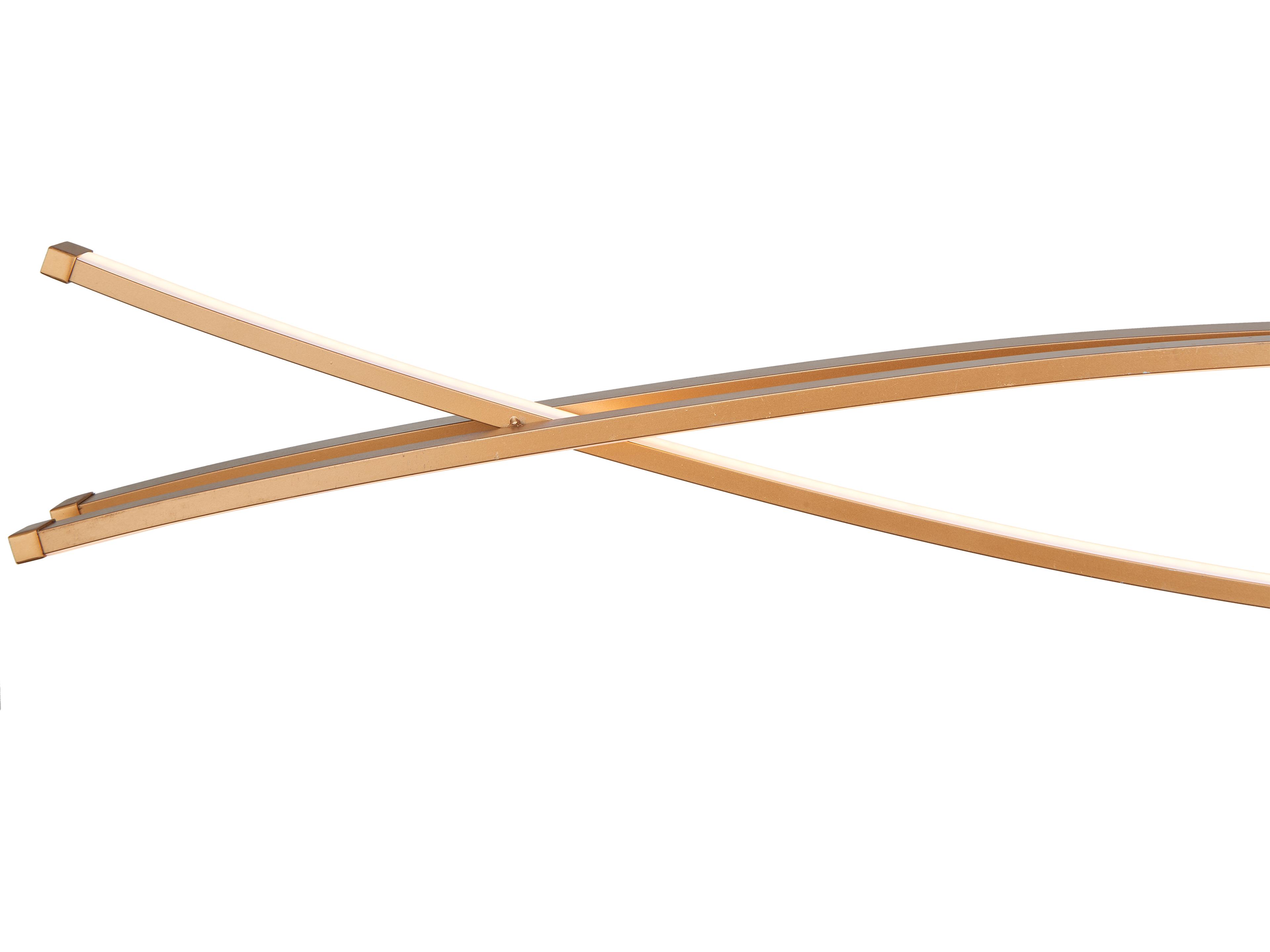 Abra Wishbone 3-Light Gold Linear Island Pendant