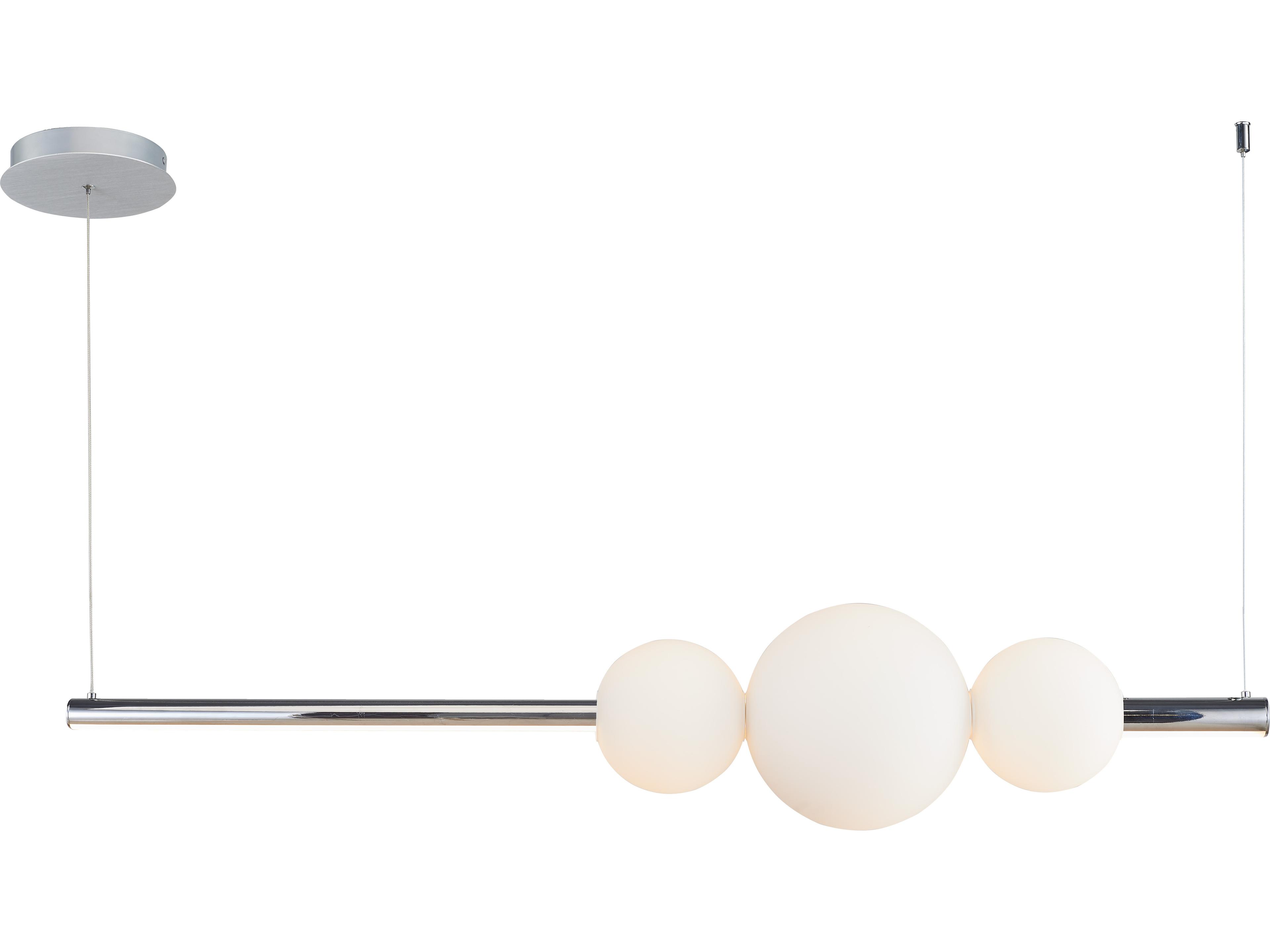 Lighting Orb Linear Bar Pendant Contemporary LED Light