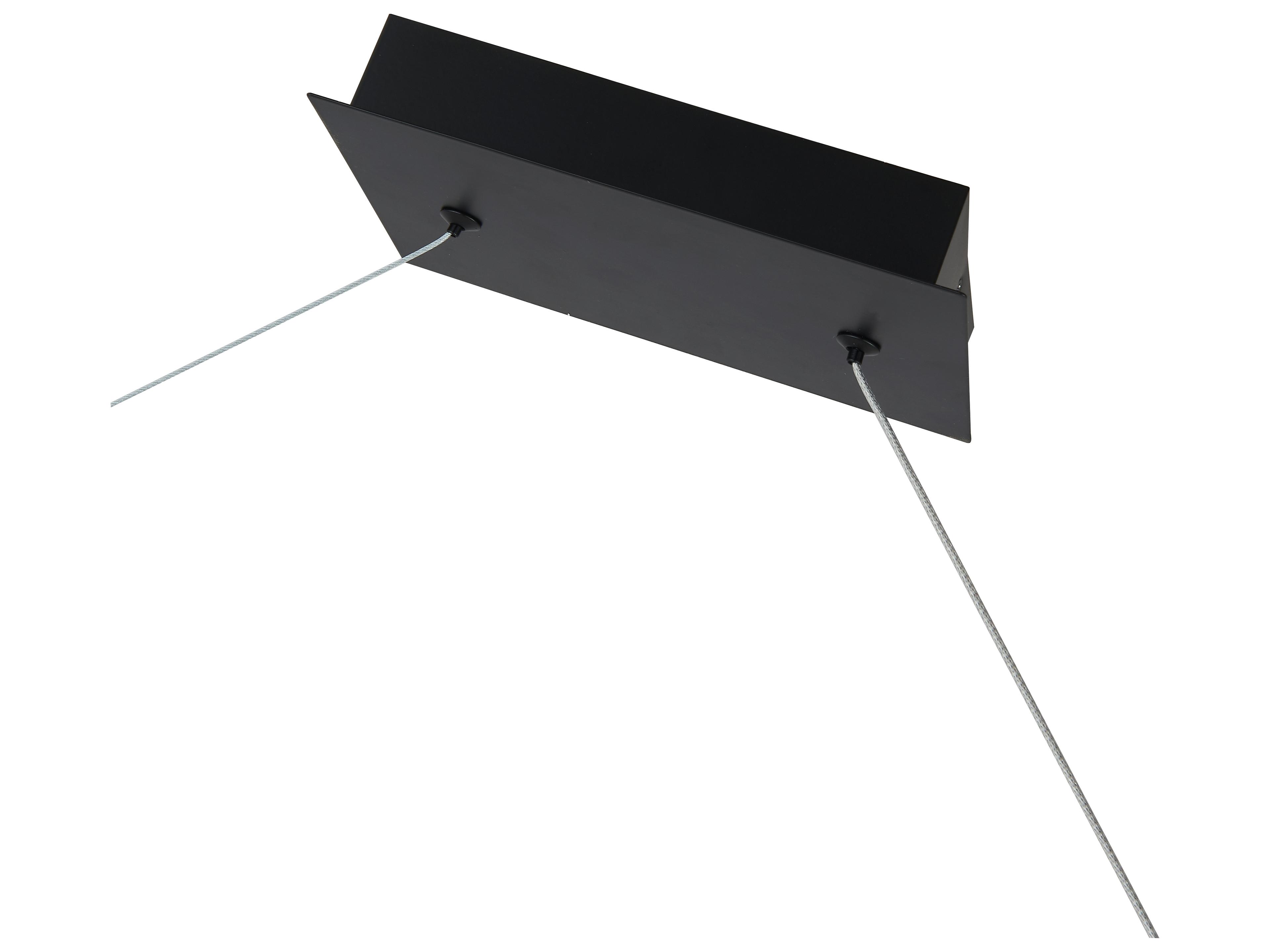 Abra Orb 1-Light Matte Black Globe Linear Island Pendant