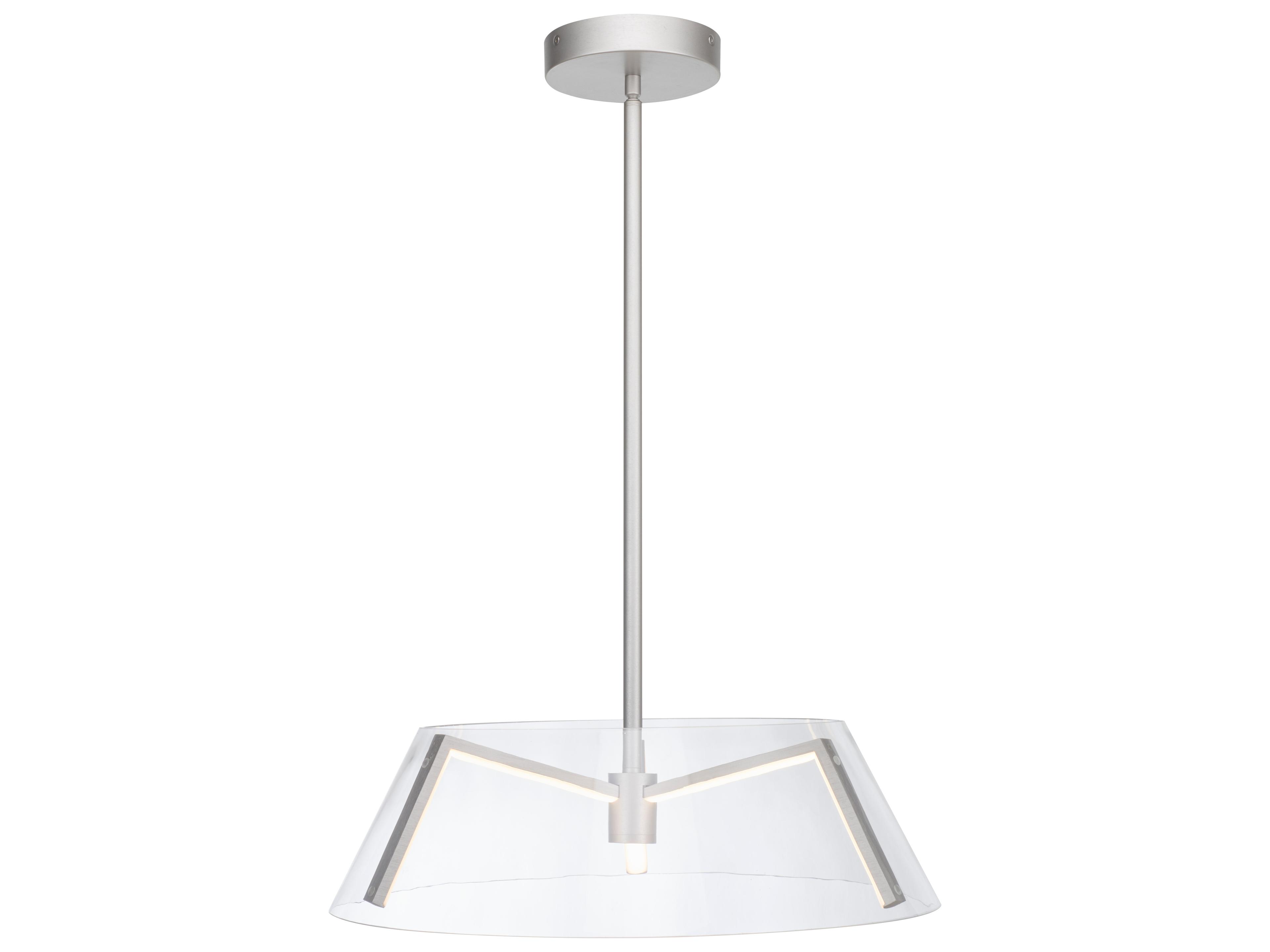 Lighting Talon Pendant Light in Brushed Nickel Modern LED Fixture