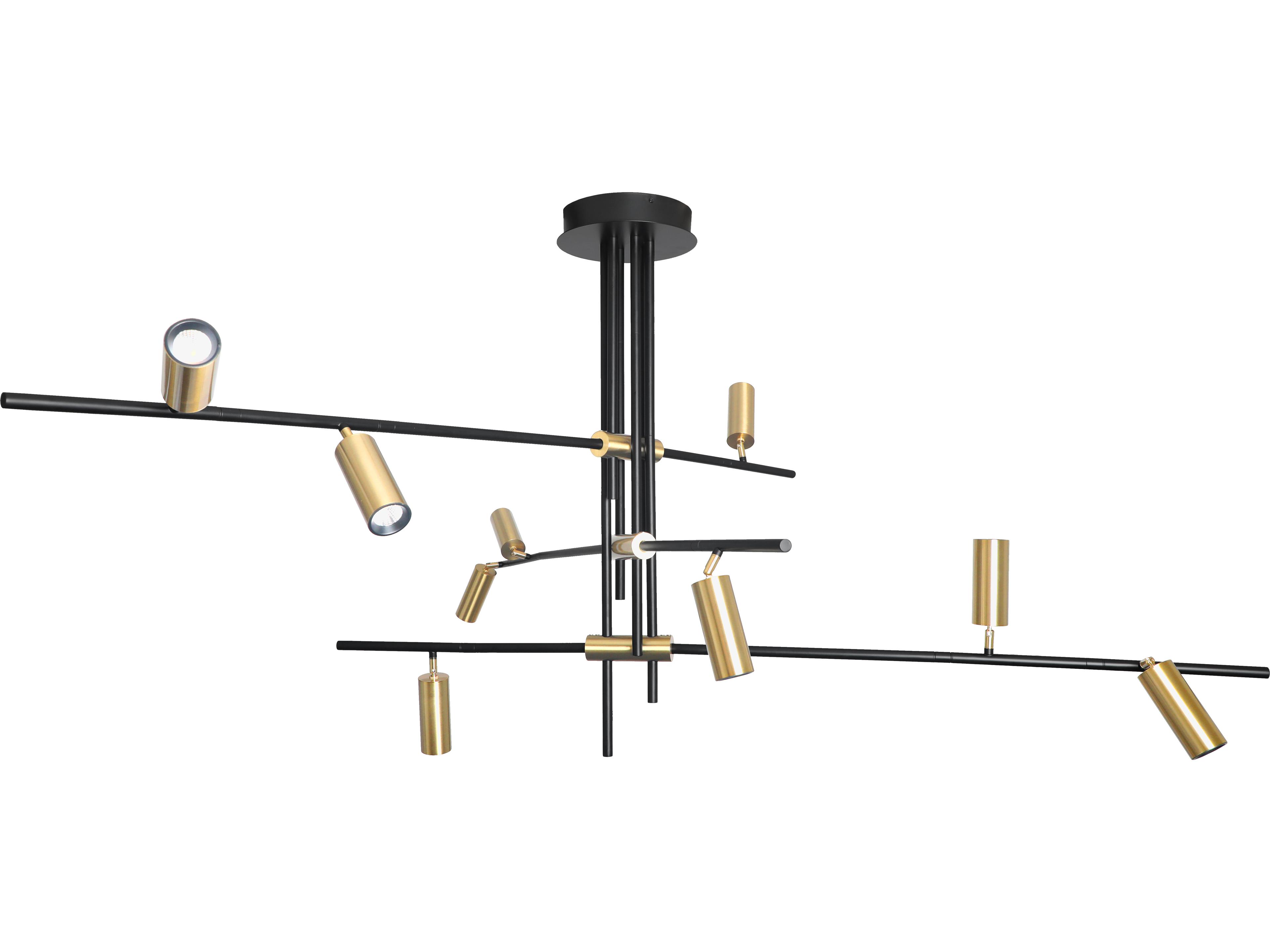 Lighting Spartan LED Pendant Chandelier Modern Gold