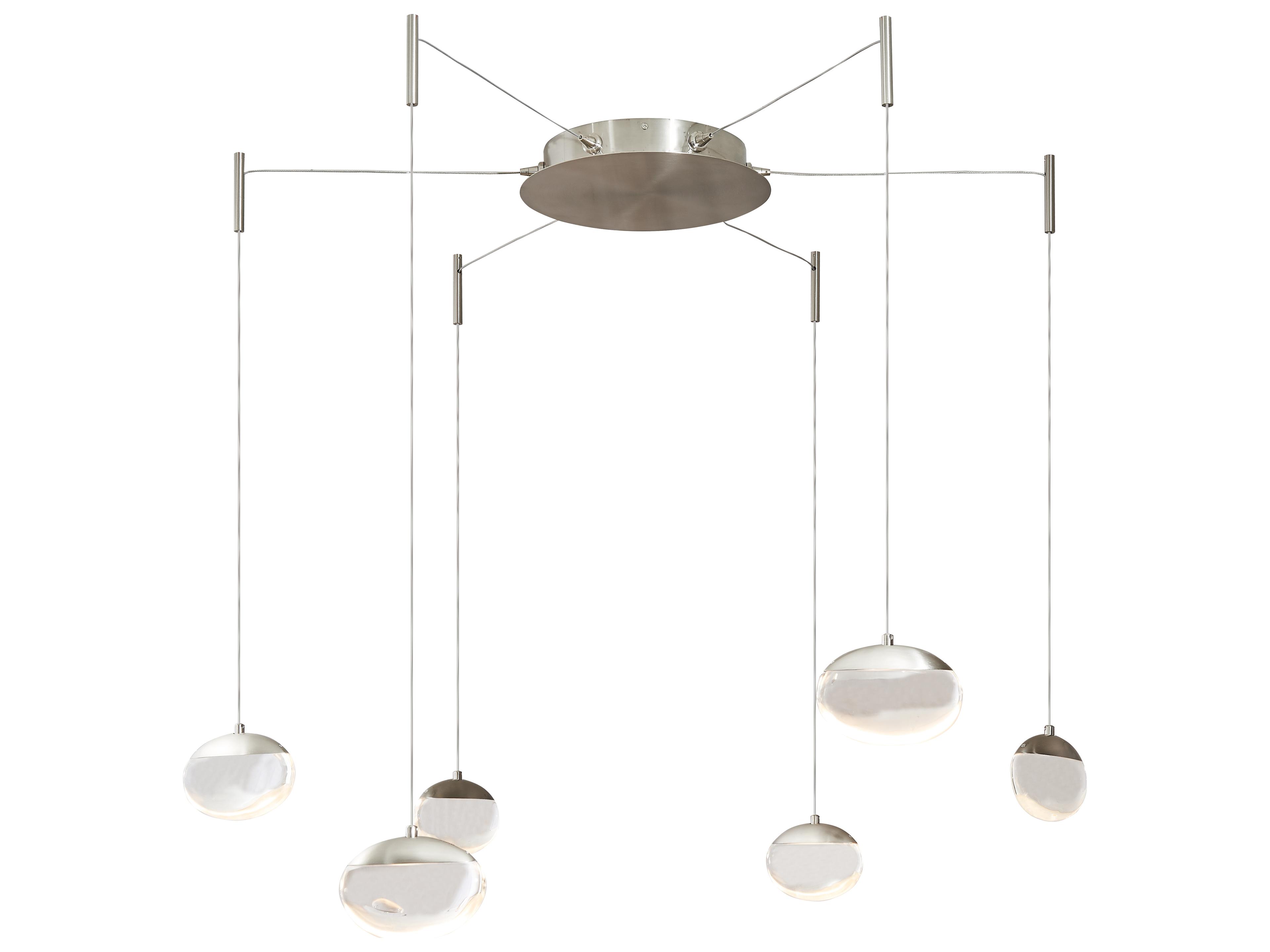 Lighting Athena 6-Light Pendant in Brushed Nickel