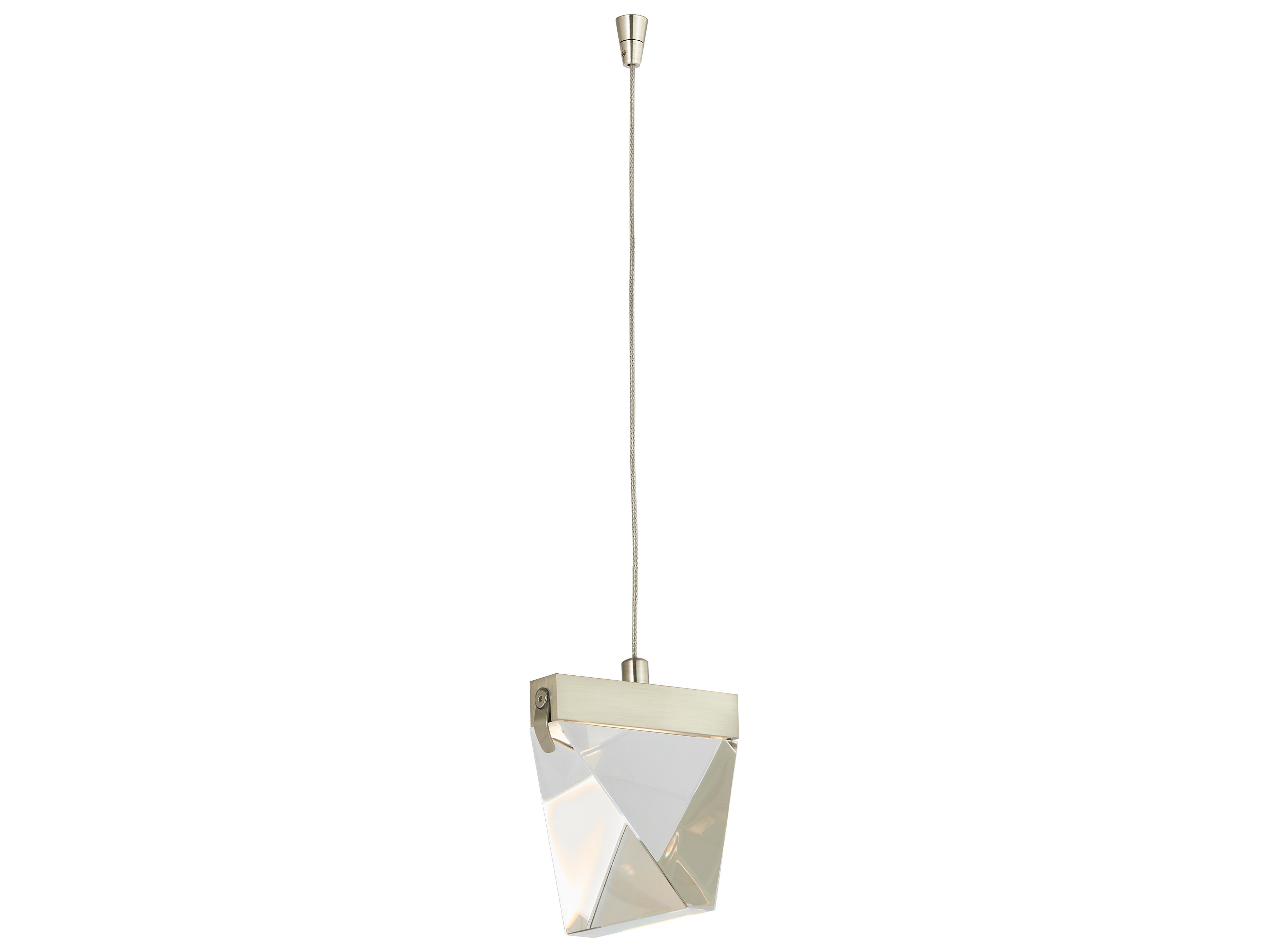 Abra Atlas 1-Light Brushed Nickel Mini Pendant