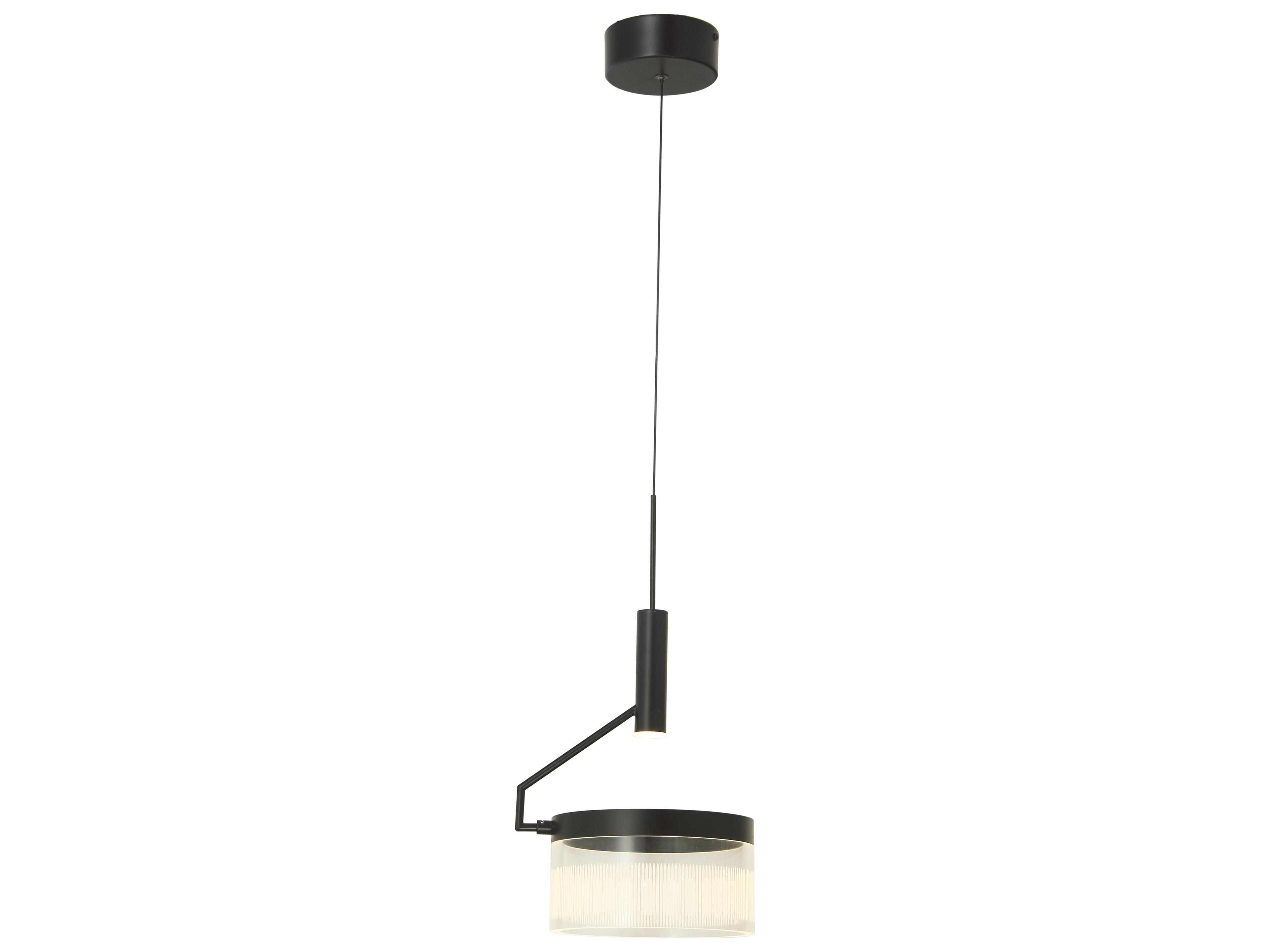 Abra Fleming 2-Light Matte Black Round Mini Pendant