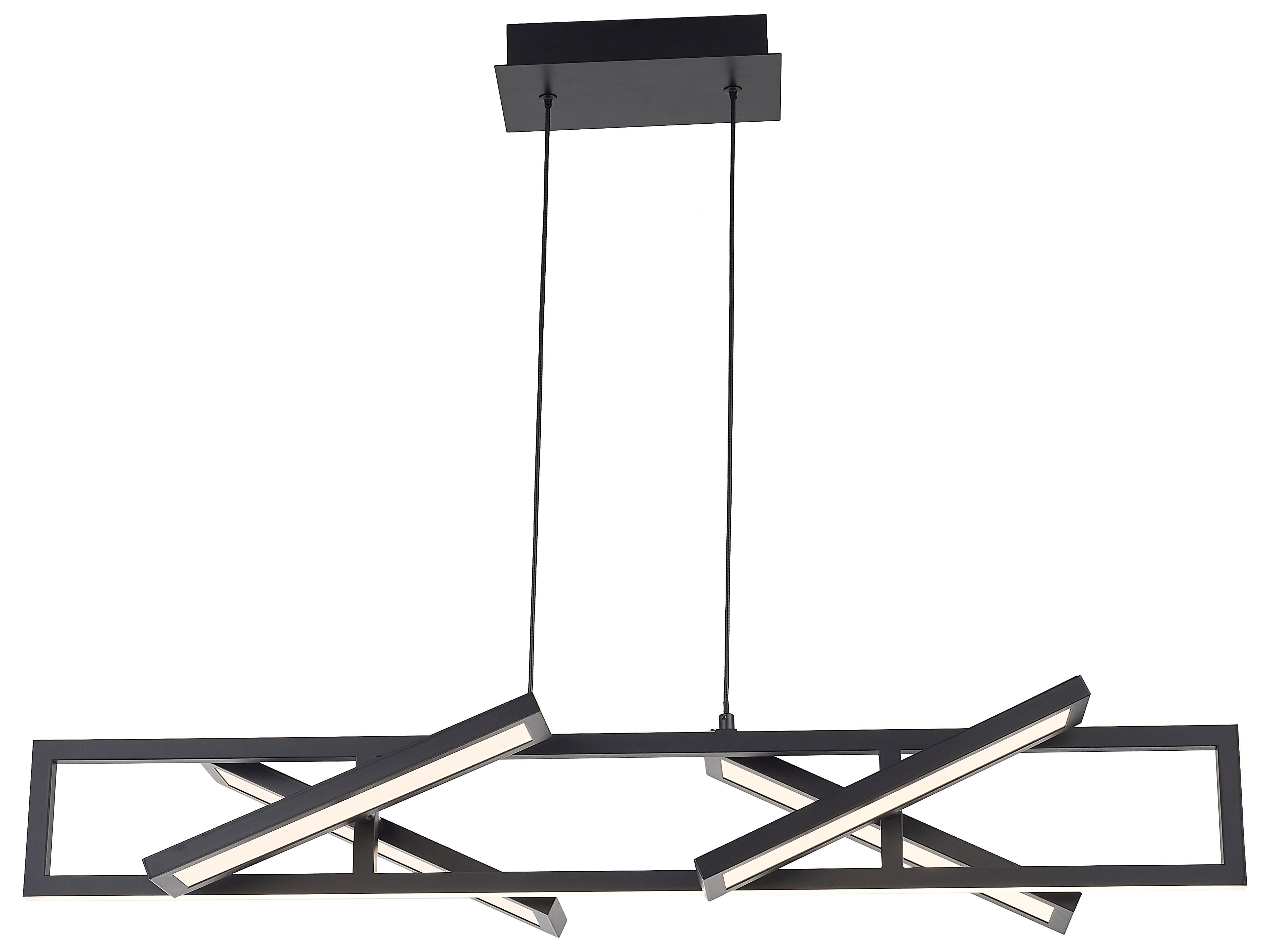 Lighting Helix LED Island Light in Matte Black
