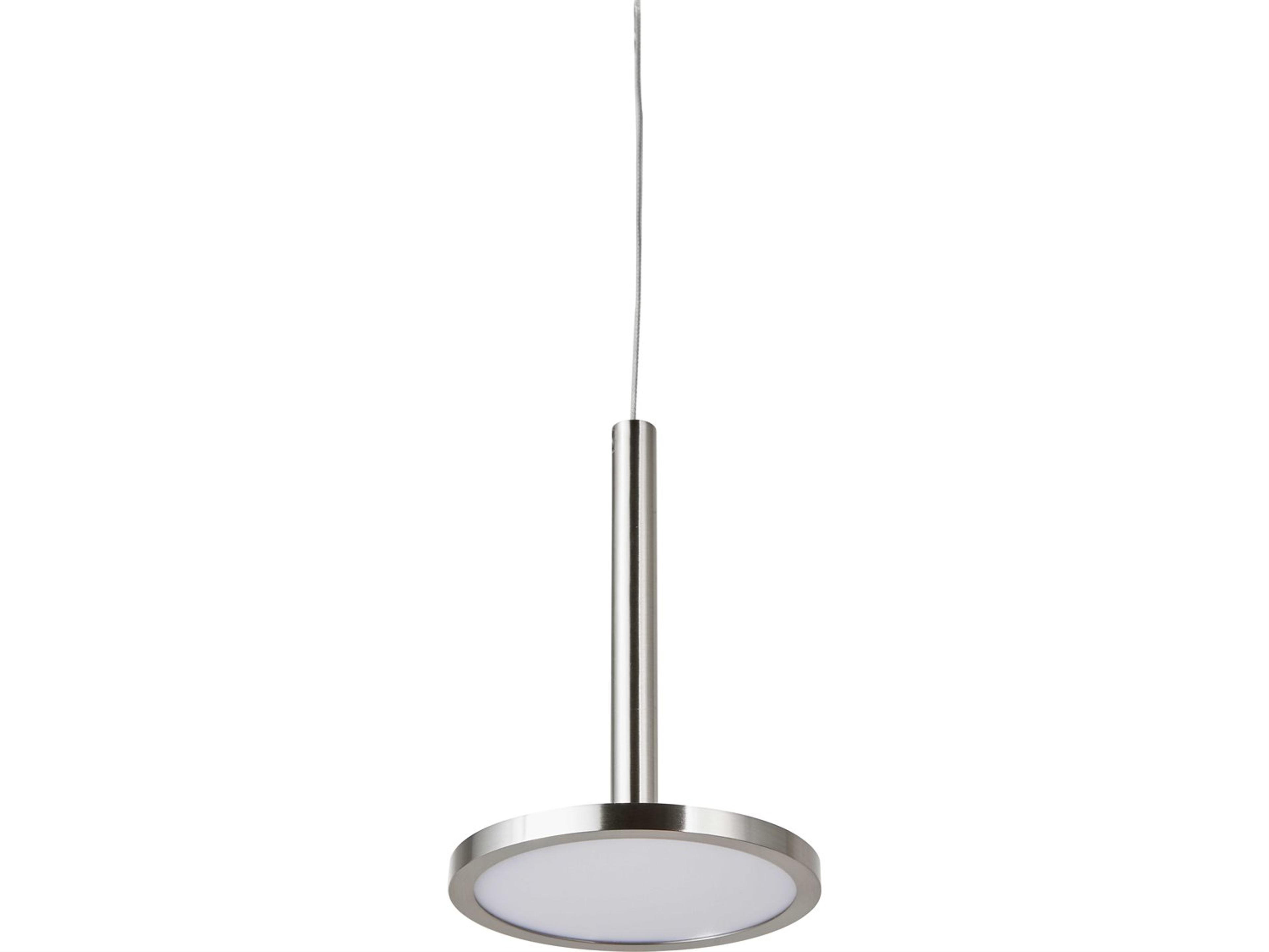 Abra Flip 1-Light Brushed Nickel Round Mini Pendant