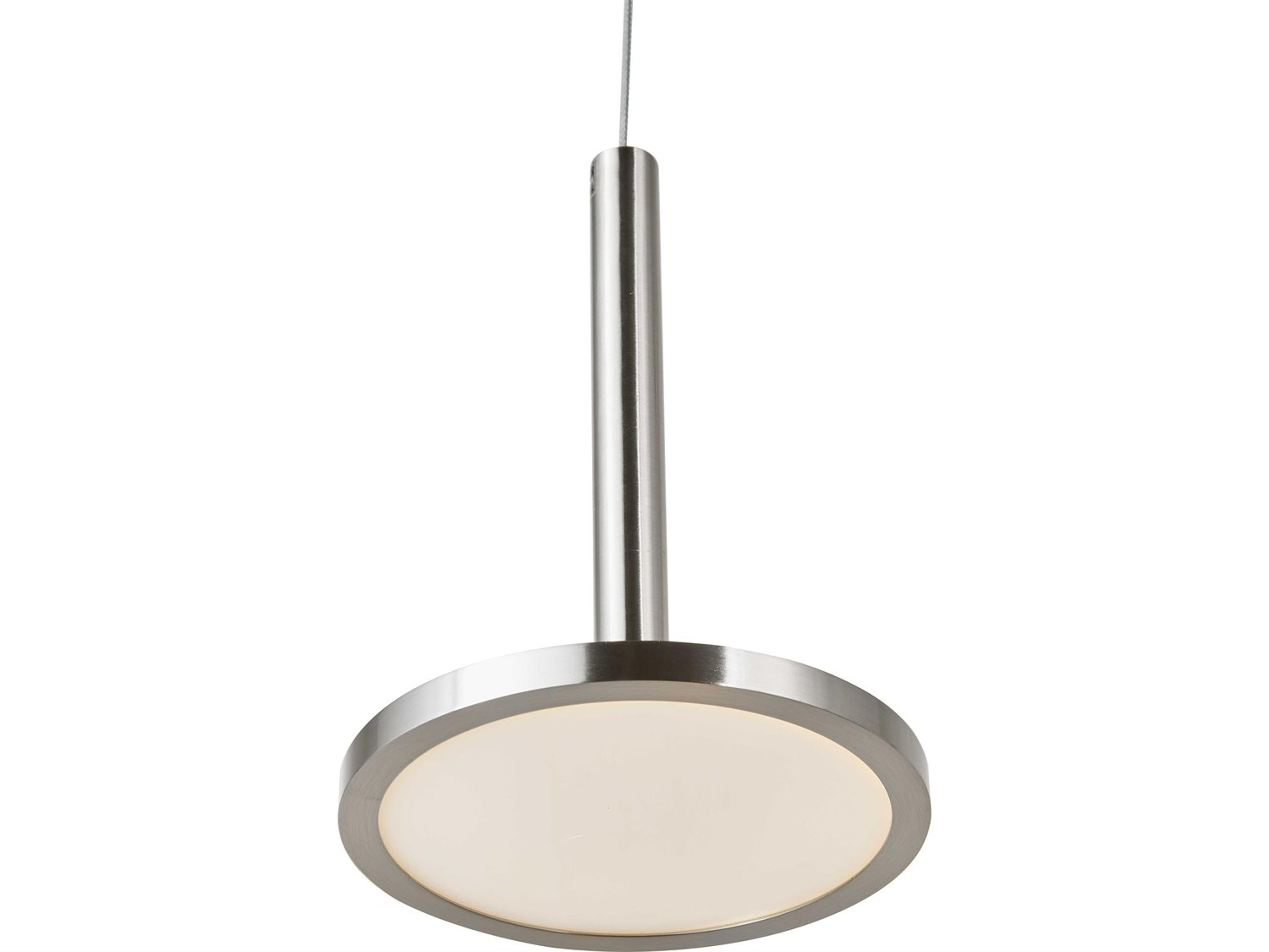 Abra Flip 1-Light Brushed Nickel Round Mini Pendant
