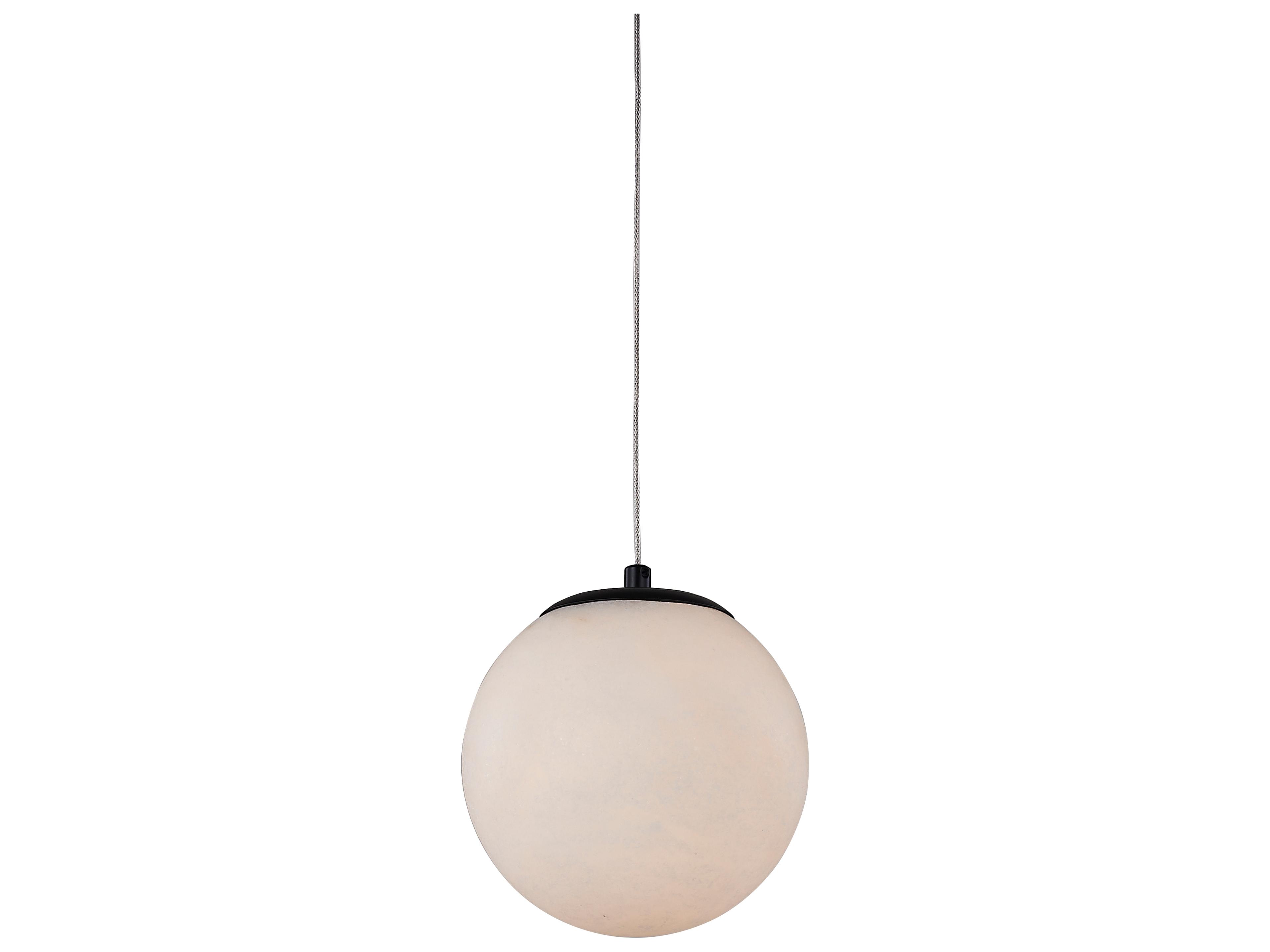 Stone LED Mini Pendant Light in Matte Black