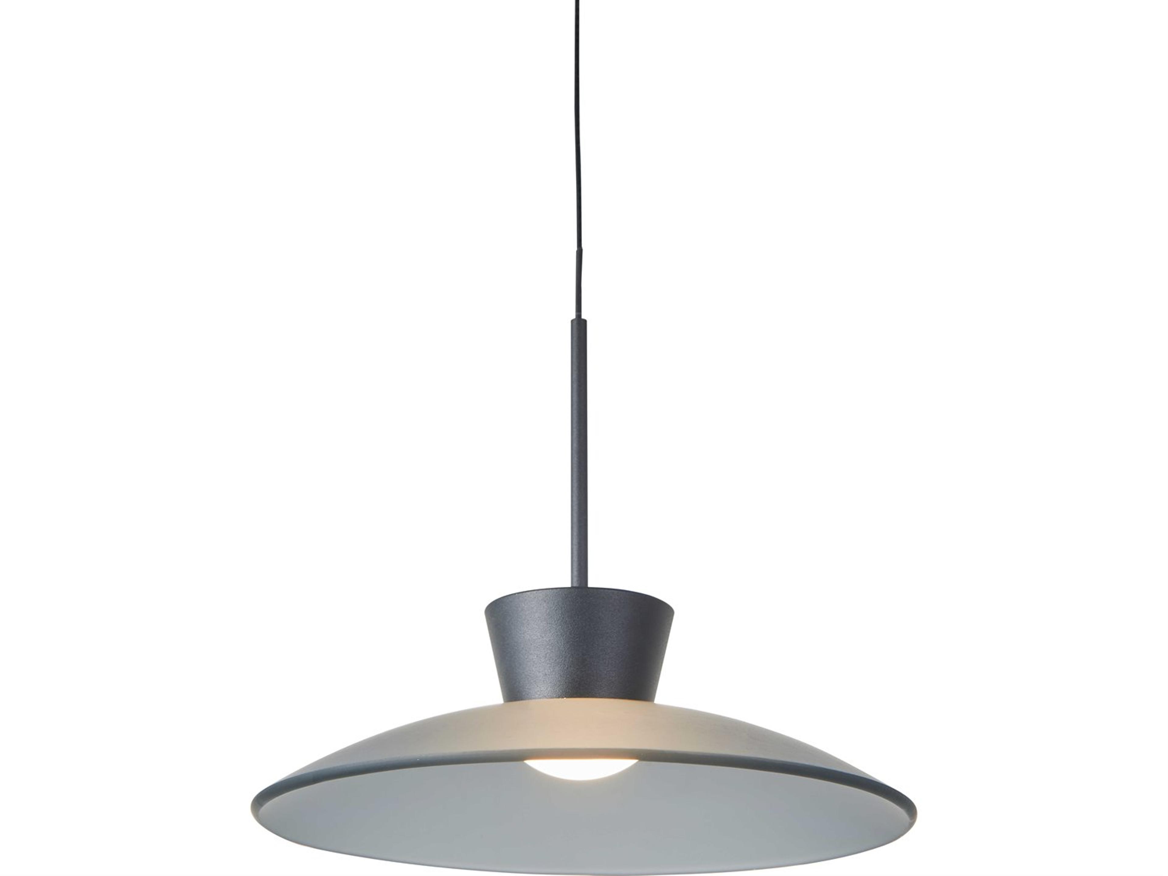 Glass Shade Uni-Jack Pendant Modern Matte Black
