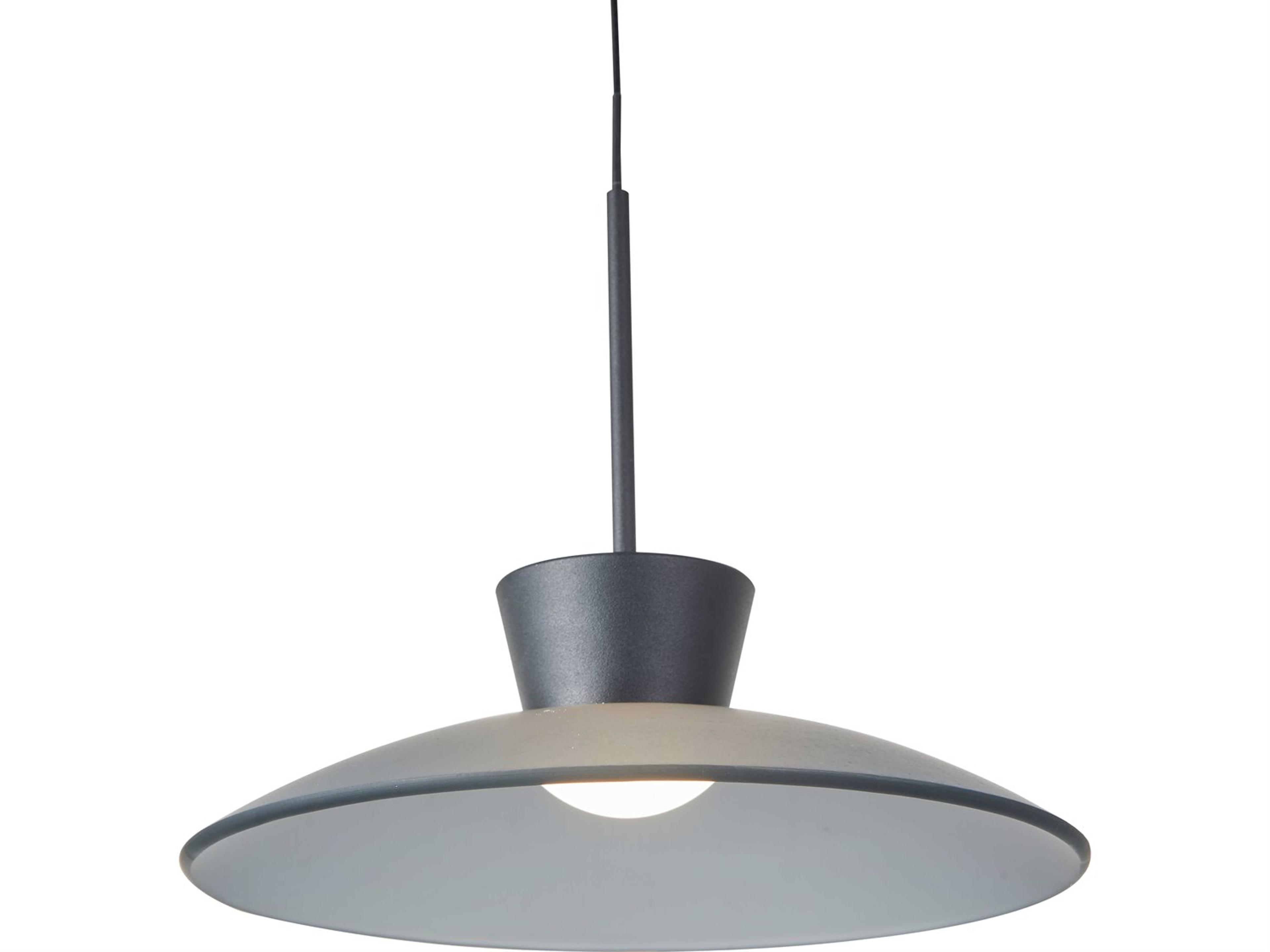 Abra Horizon 1-Light Matte Black Dome Mini Pendant