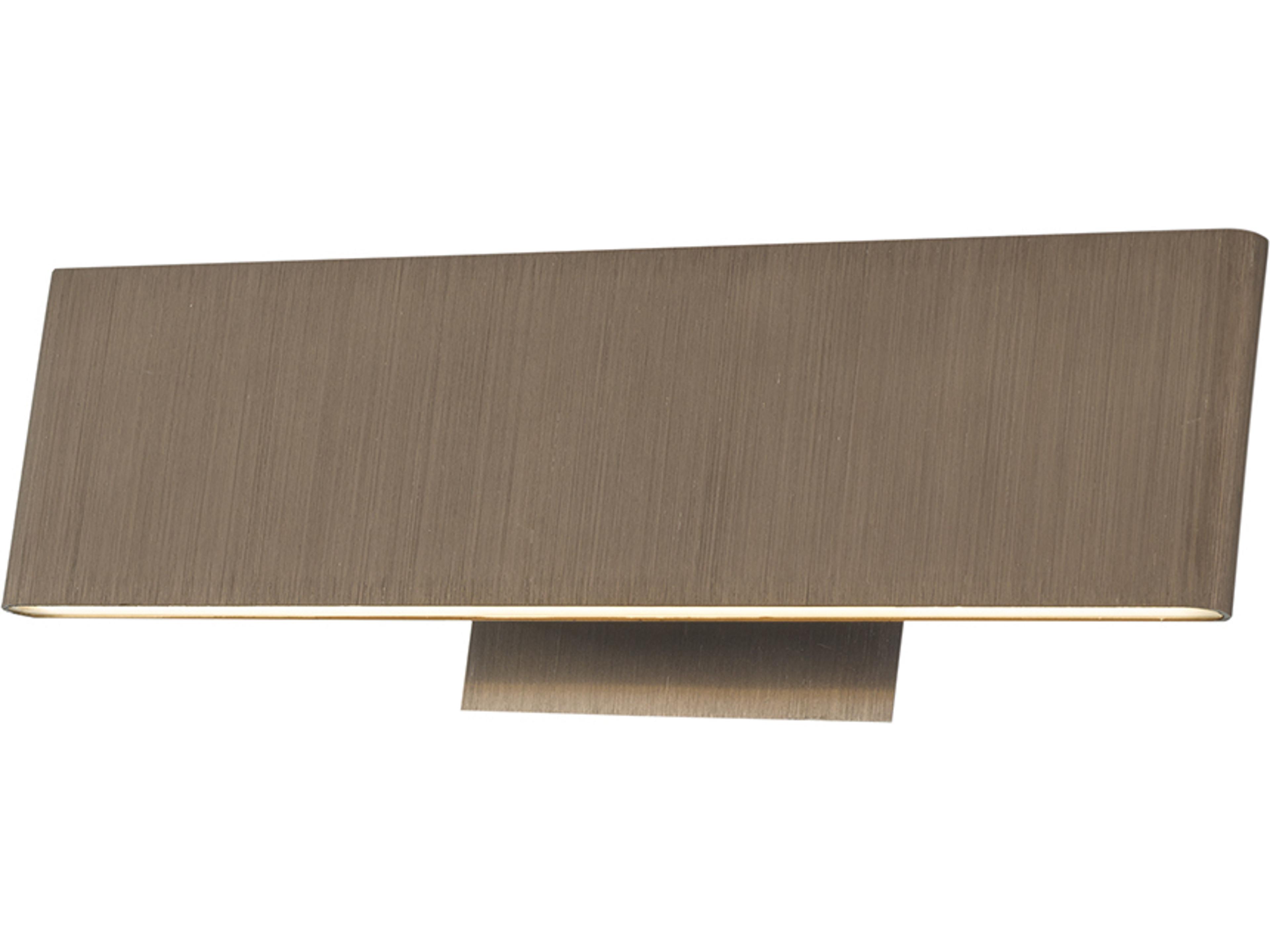 Slim LED Vanity Light in Brushed Bronze