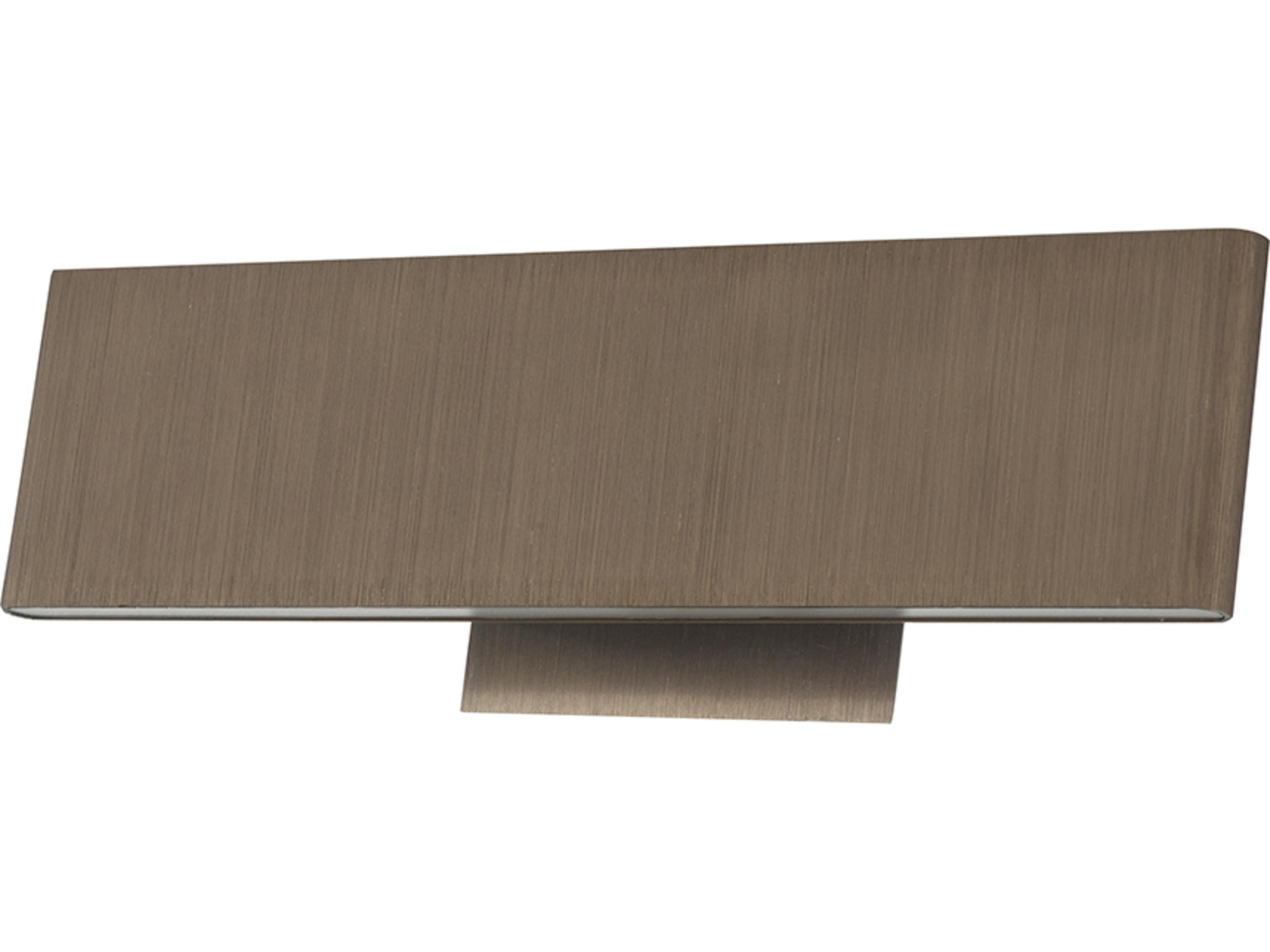 Abra Slim 2-Light Brushed Bronze Vanity Light