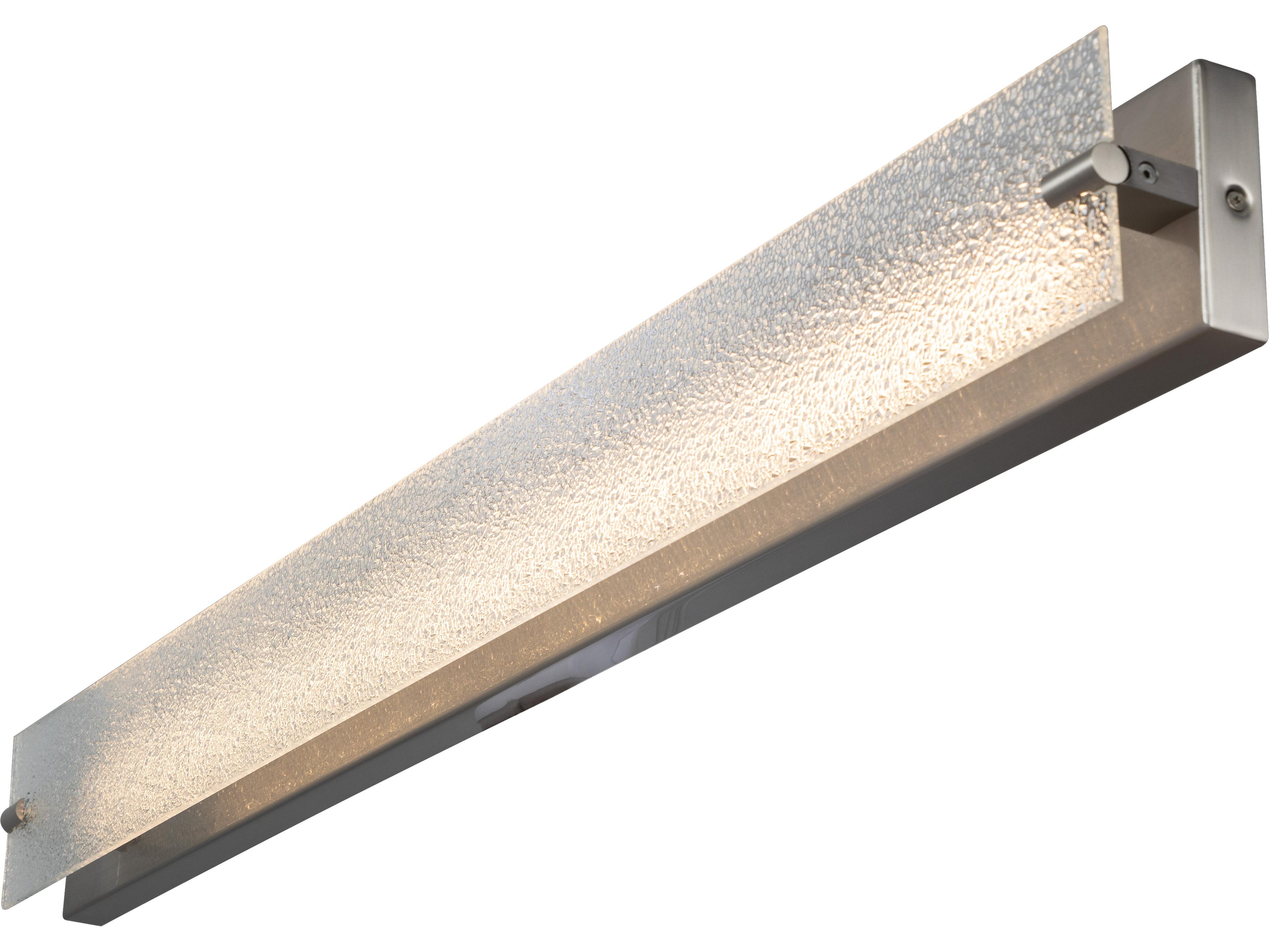 Abra Blaze 1-Light Brushed Nickel Vanity Light