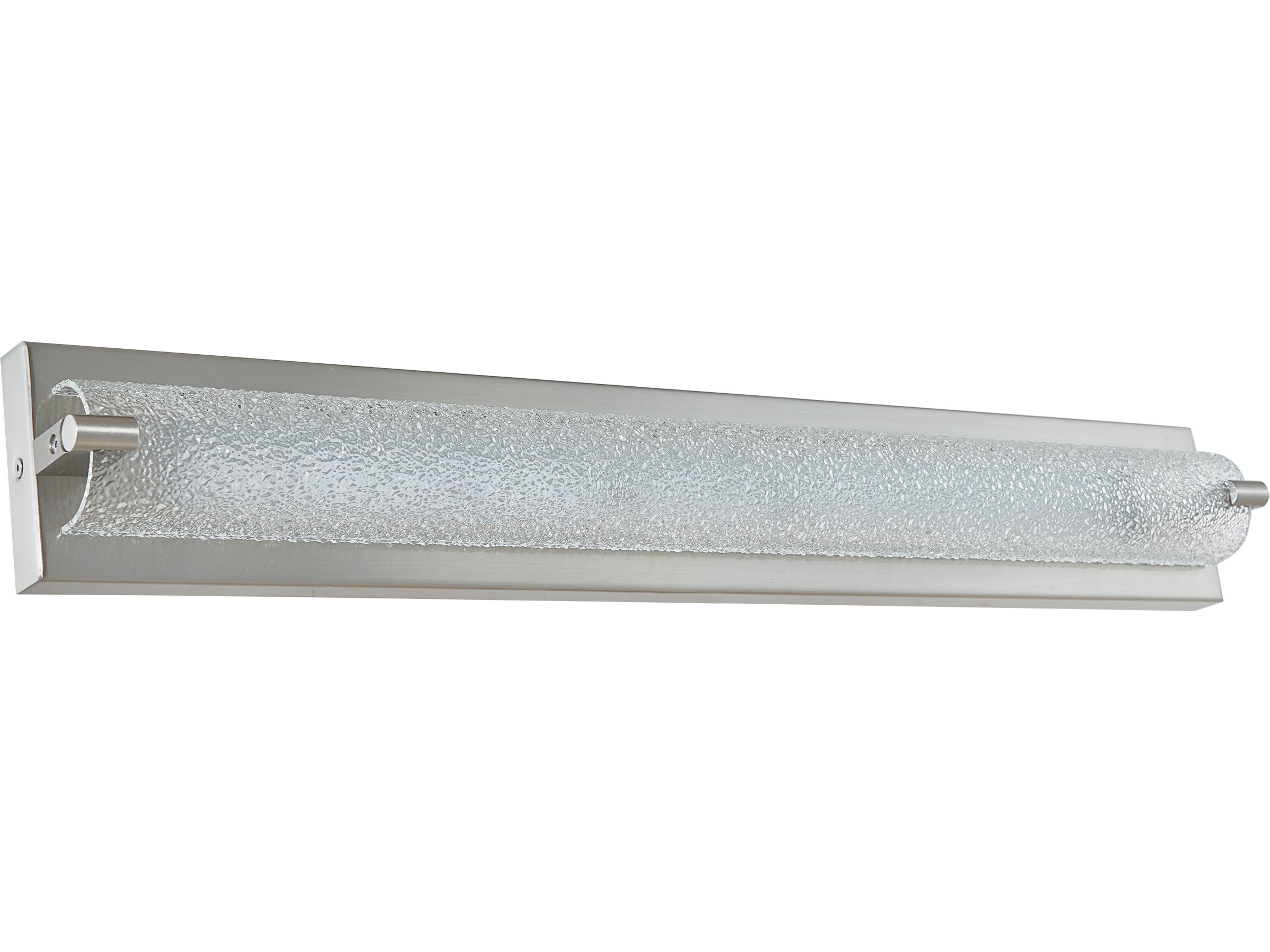 Abra Veil 1-Light Brushed Nickel Vanity Light