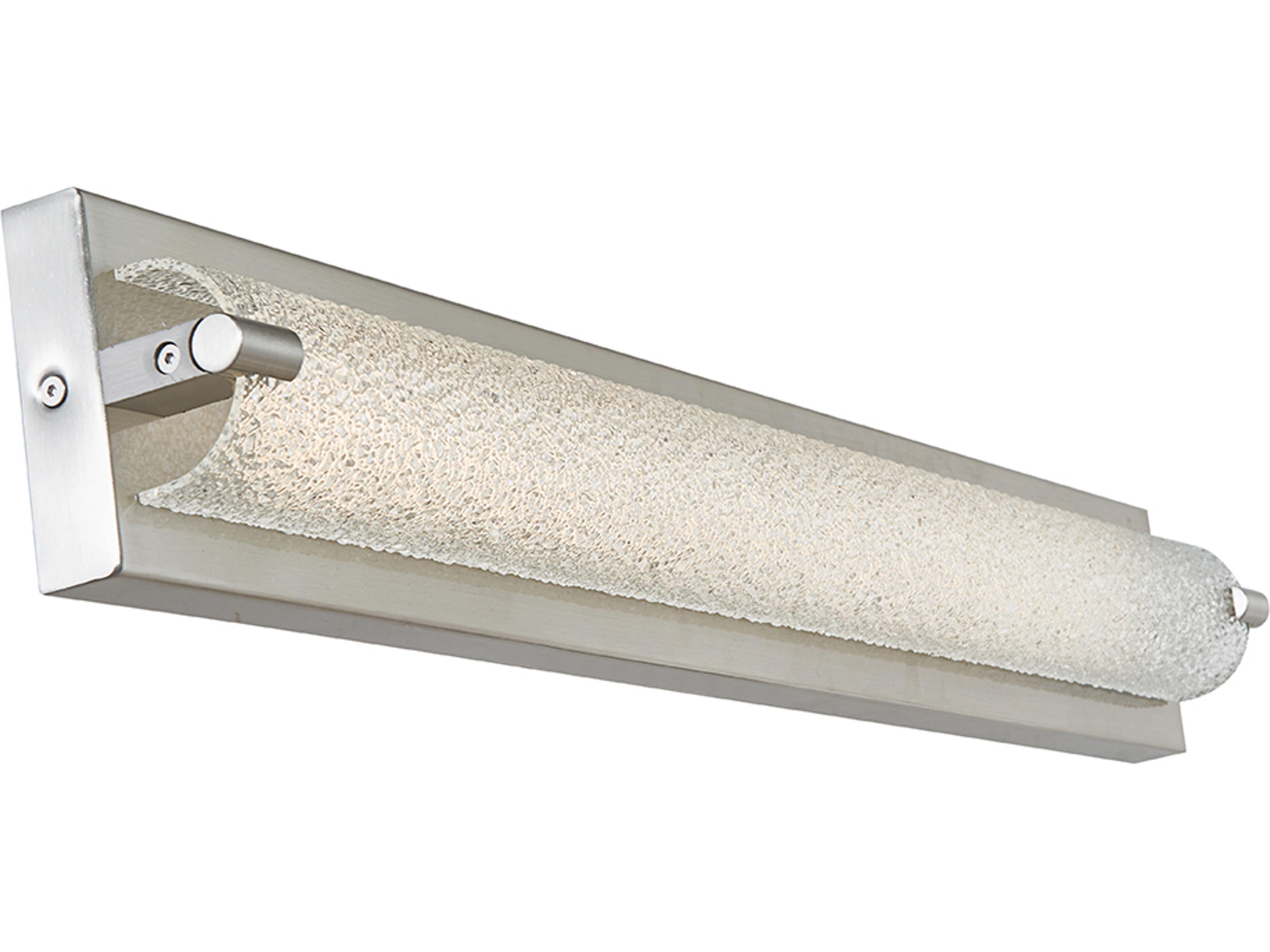 Abra Veil 1-Light Brushed Nickel Vanity Light