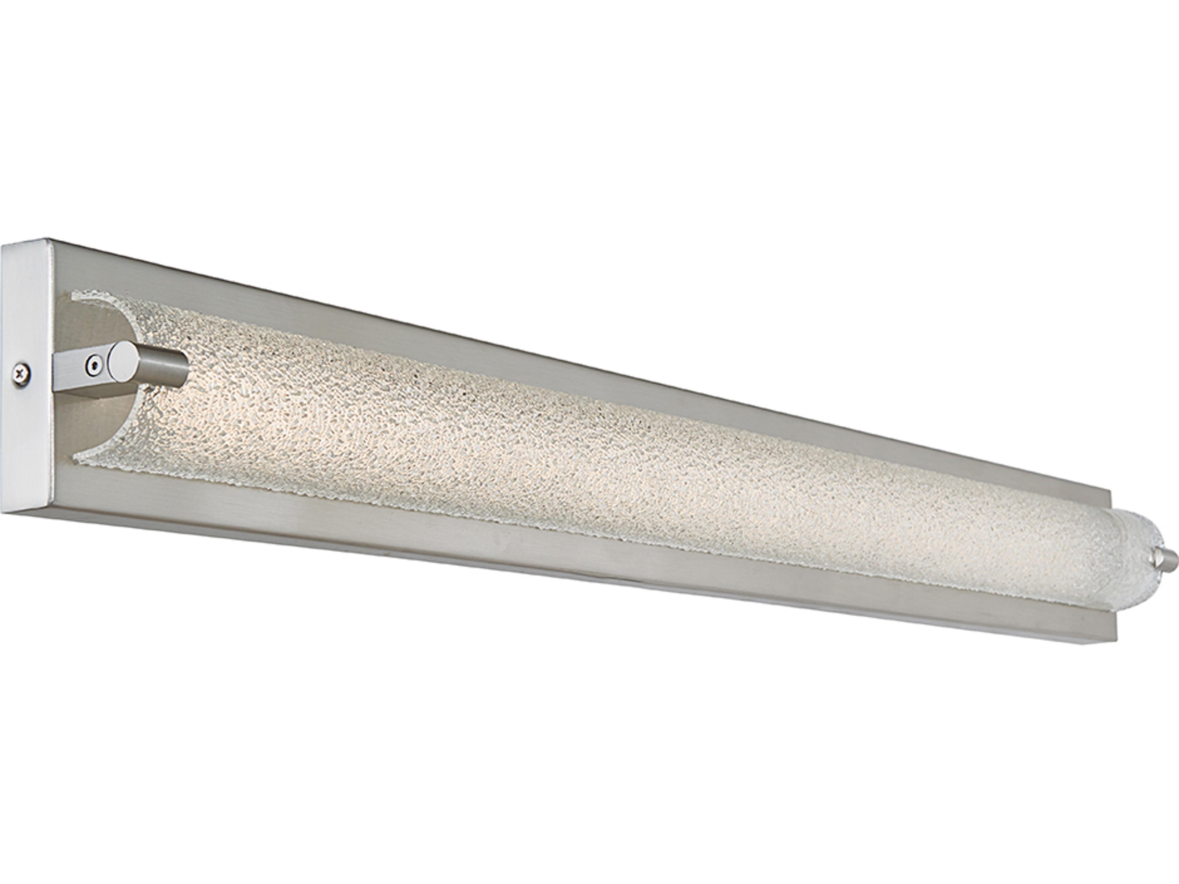 Abra Veil 1-Light Brushed Nickel Vanity Light