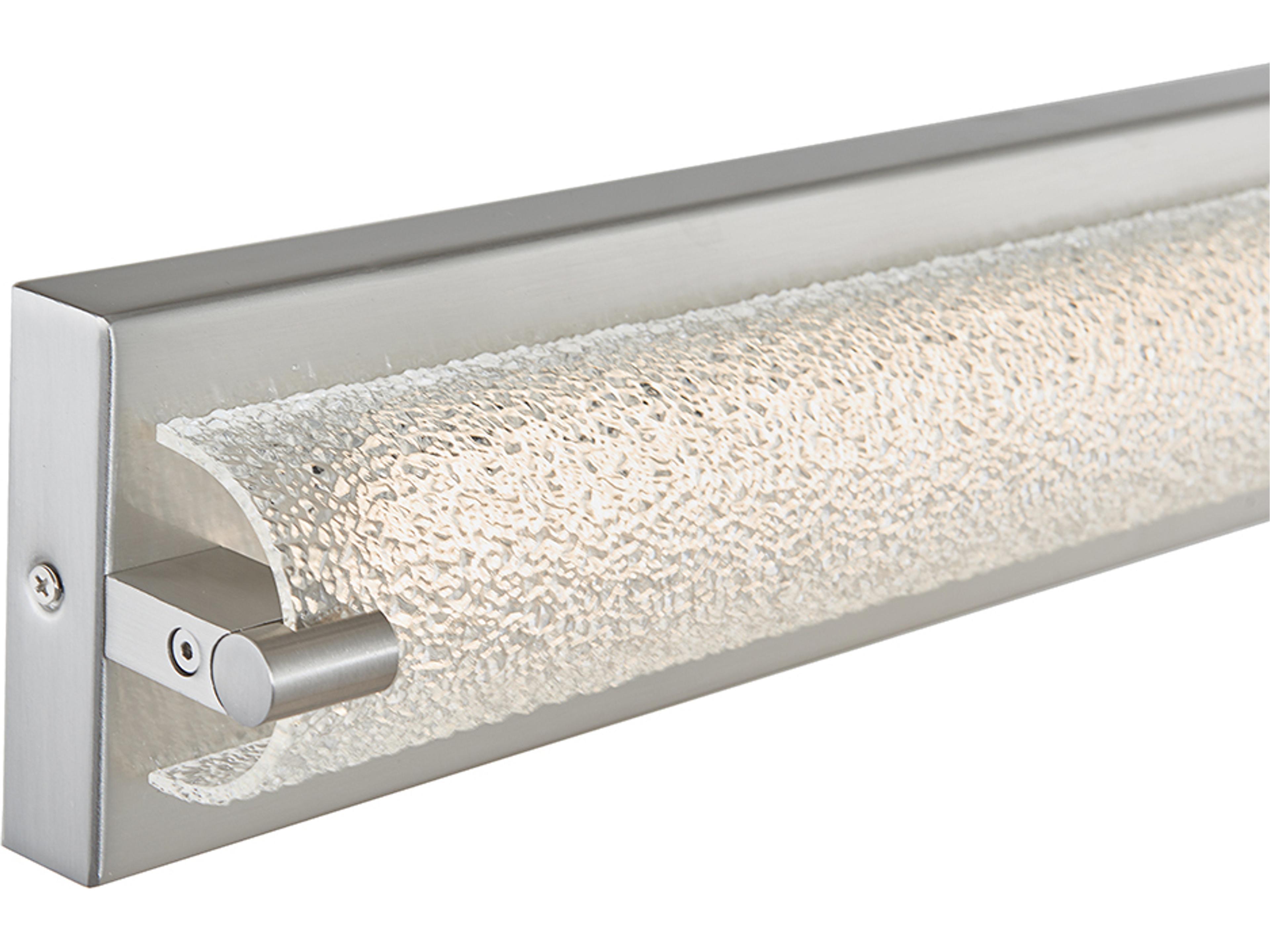 Abra Veil 1-Light Brushed Nickel Vanity Light