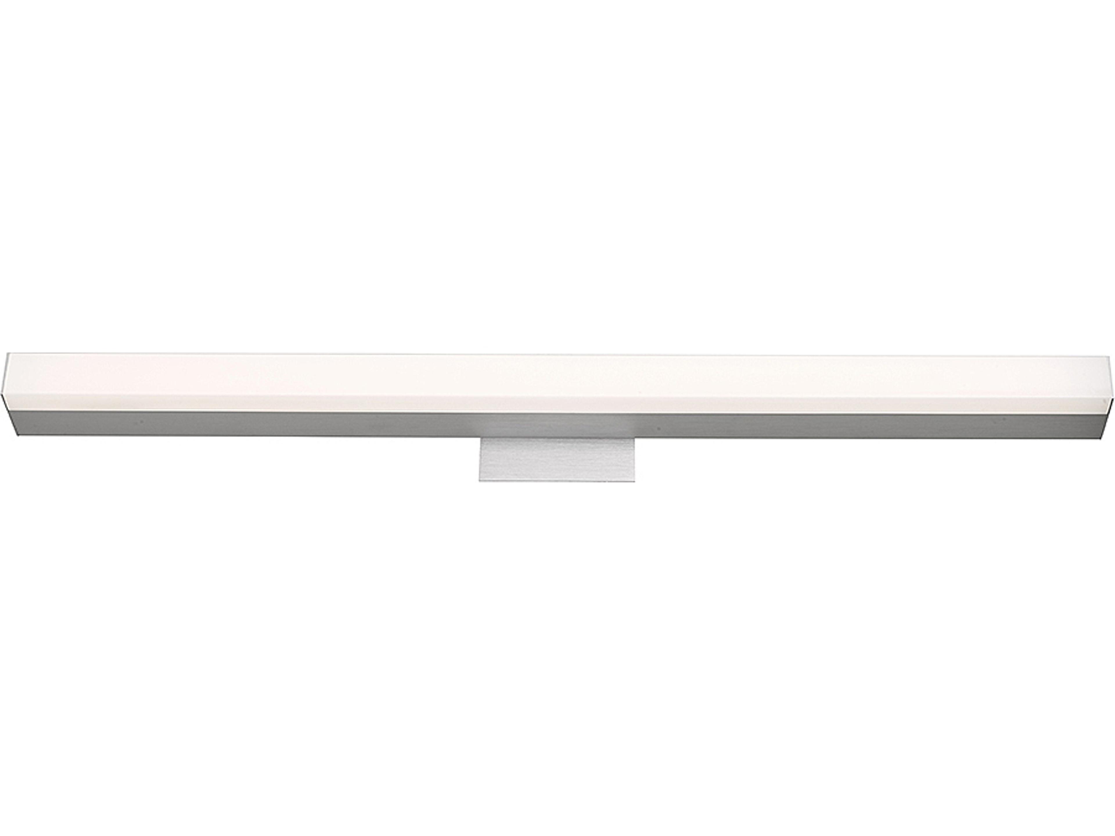 Abra Sabre 1-Light Brushed Aluminum Silver Vanity Light