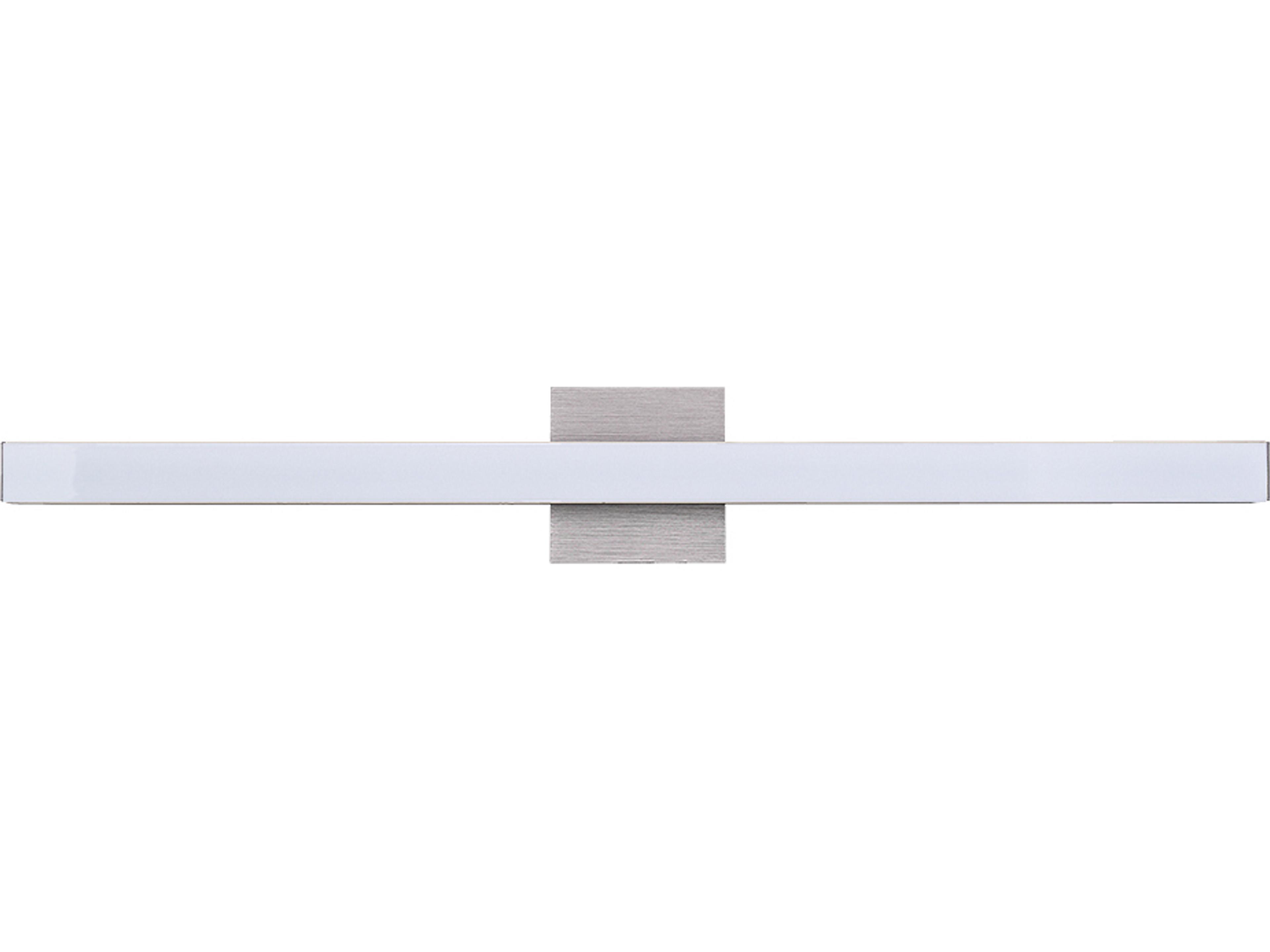 Abra Sabre 1-Light Brushed Aluminum Silver Vanity Light