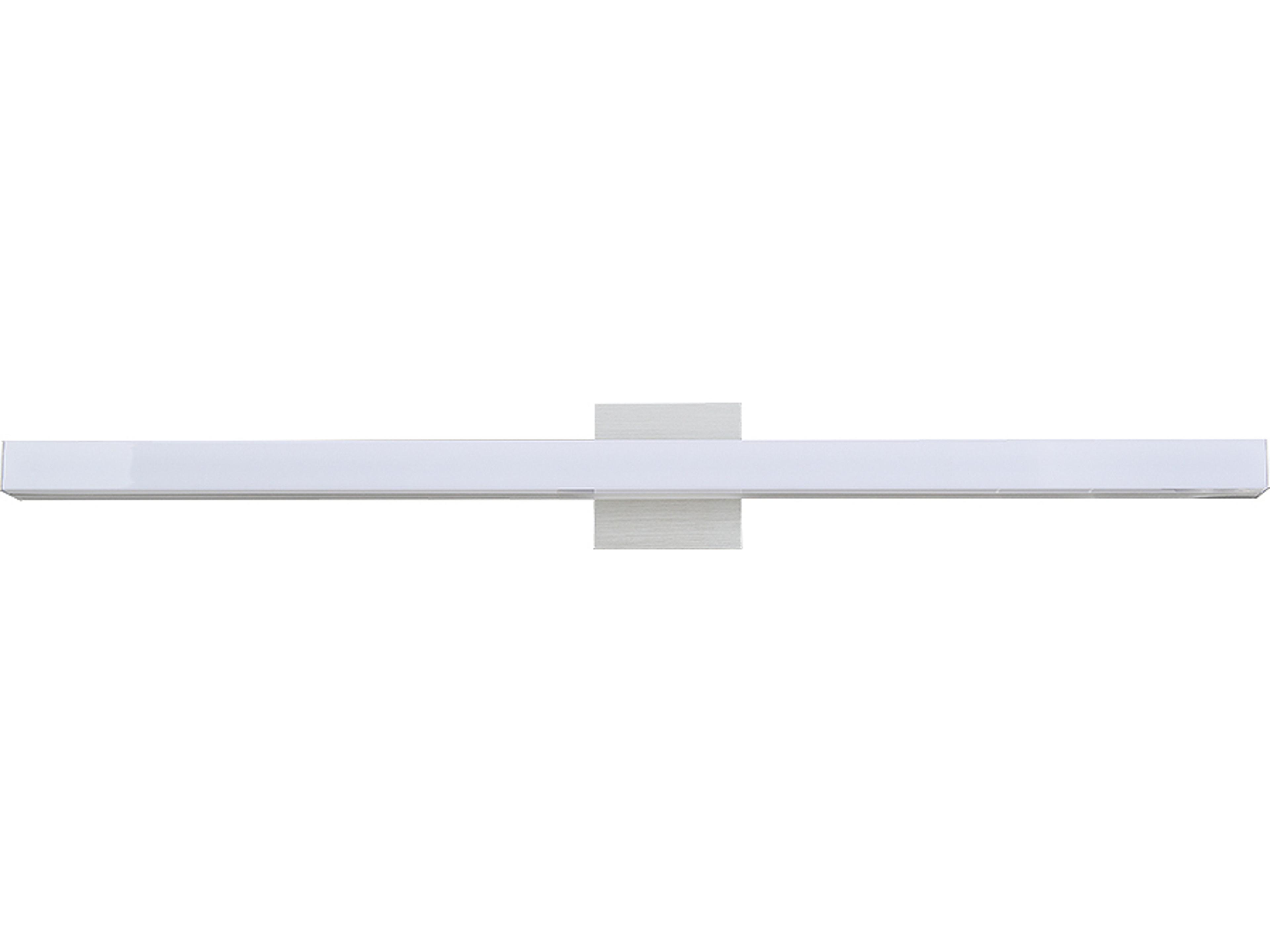 Abra Sabre 1-Light Brushed Aluminum Silver Vanity Light