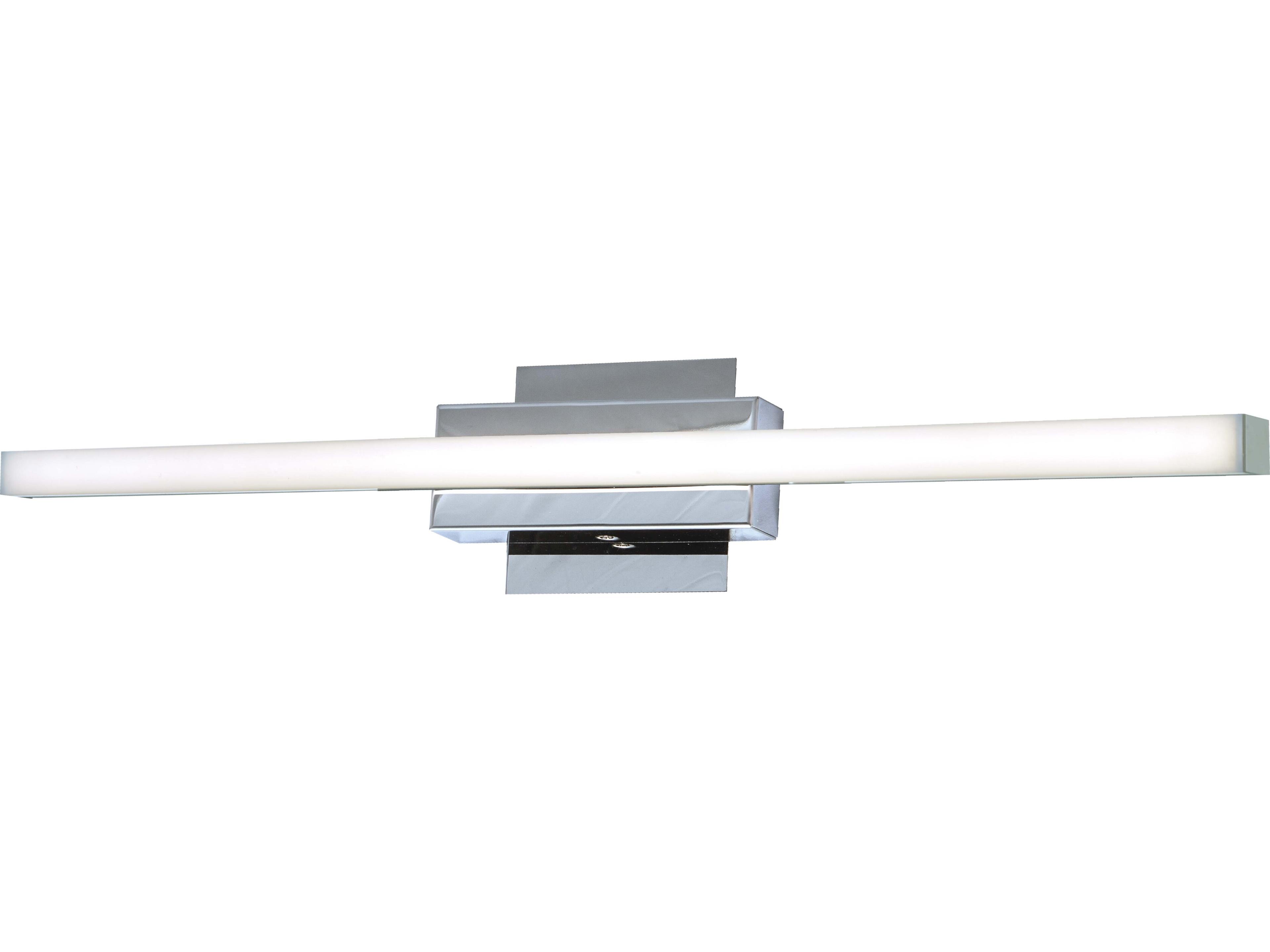 Foil LED Bath Vanity Light Modern Chrome