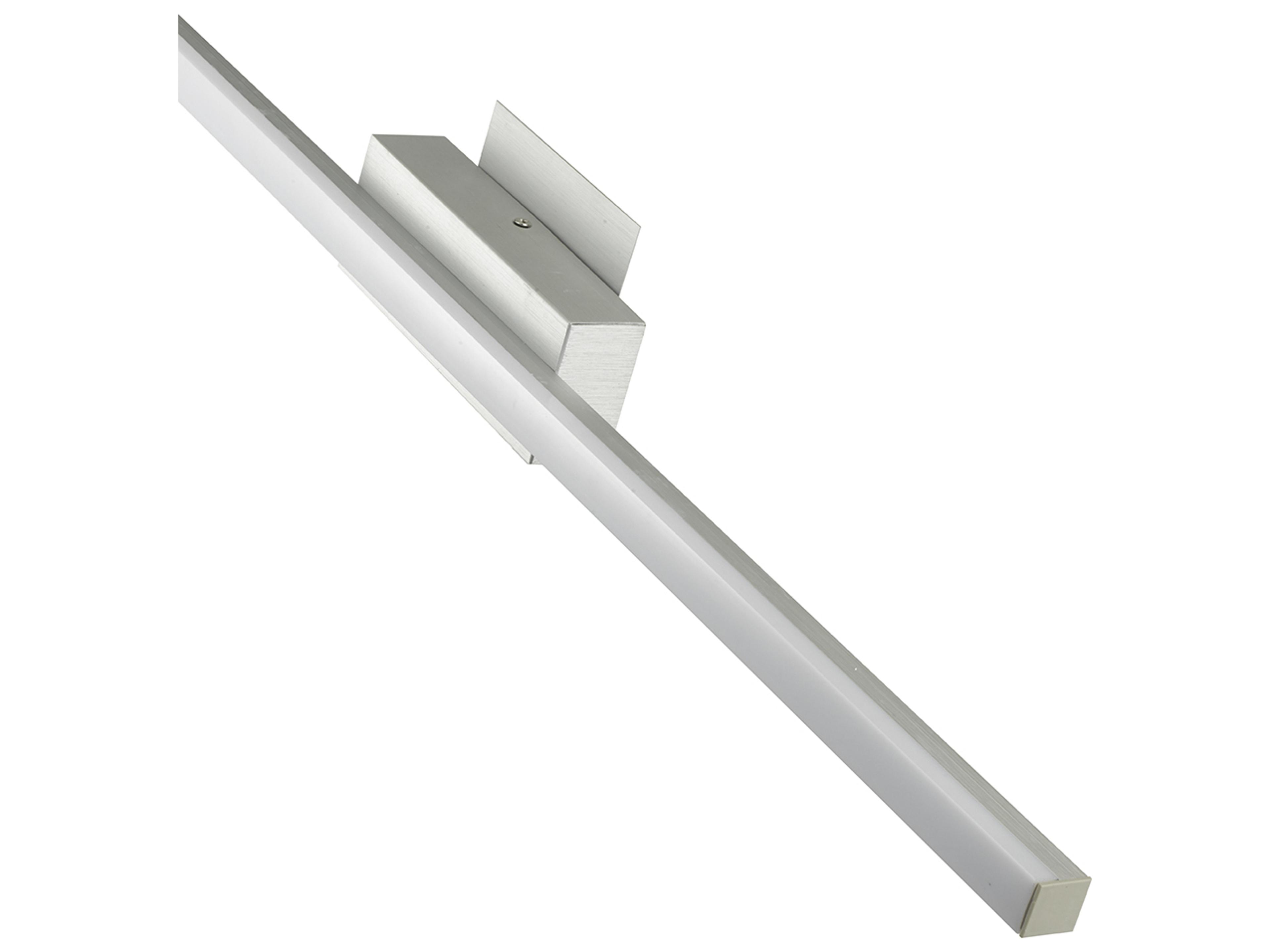 Abra Foil 1-Light Brushed Aluminum Gray Vanity Light