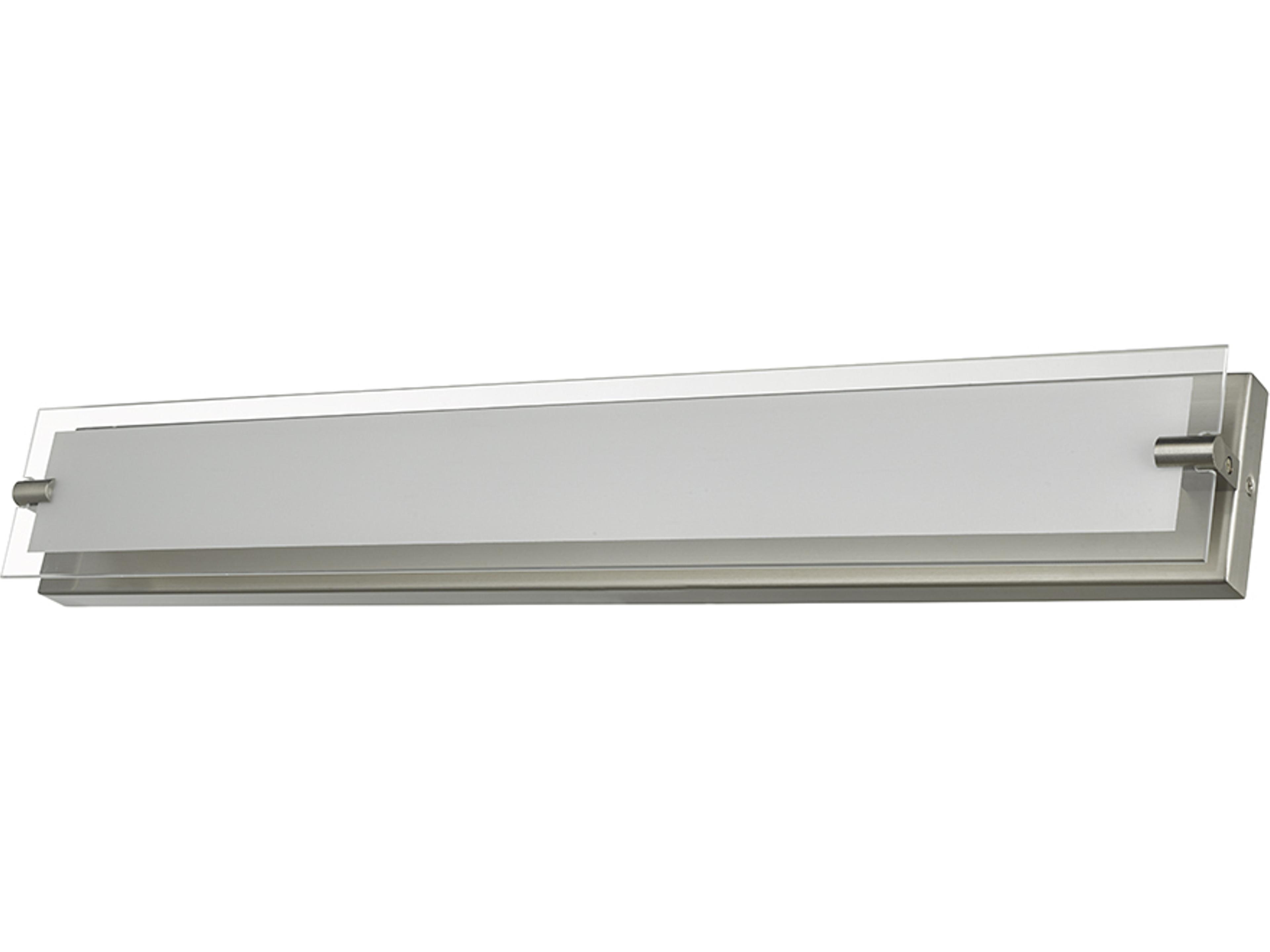 Abra Blaze 1-Light Brushed Nickel Vanity Light