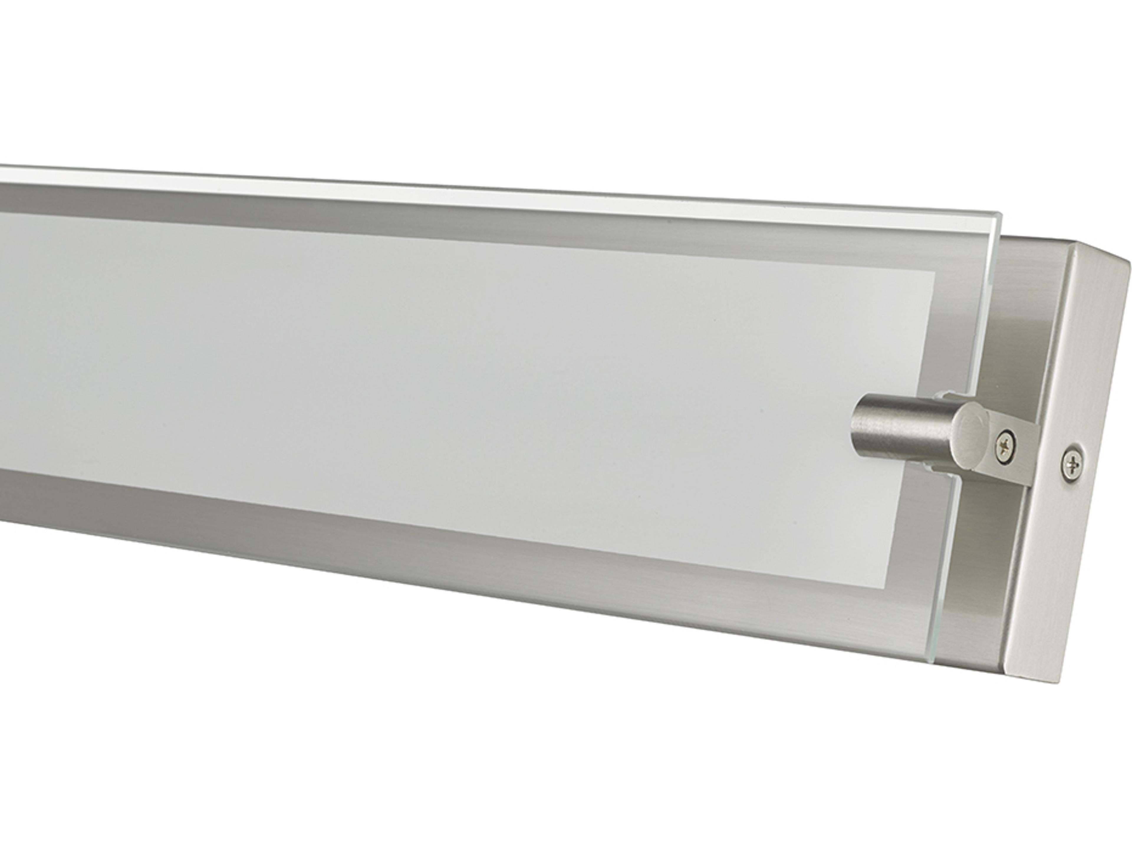 Abra Blaze 1-Light Brushed Nickel Vanity Light