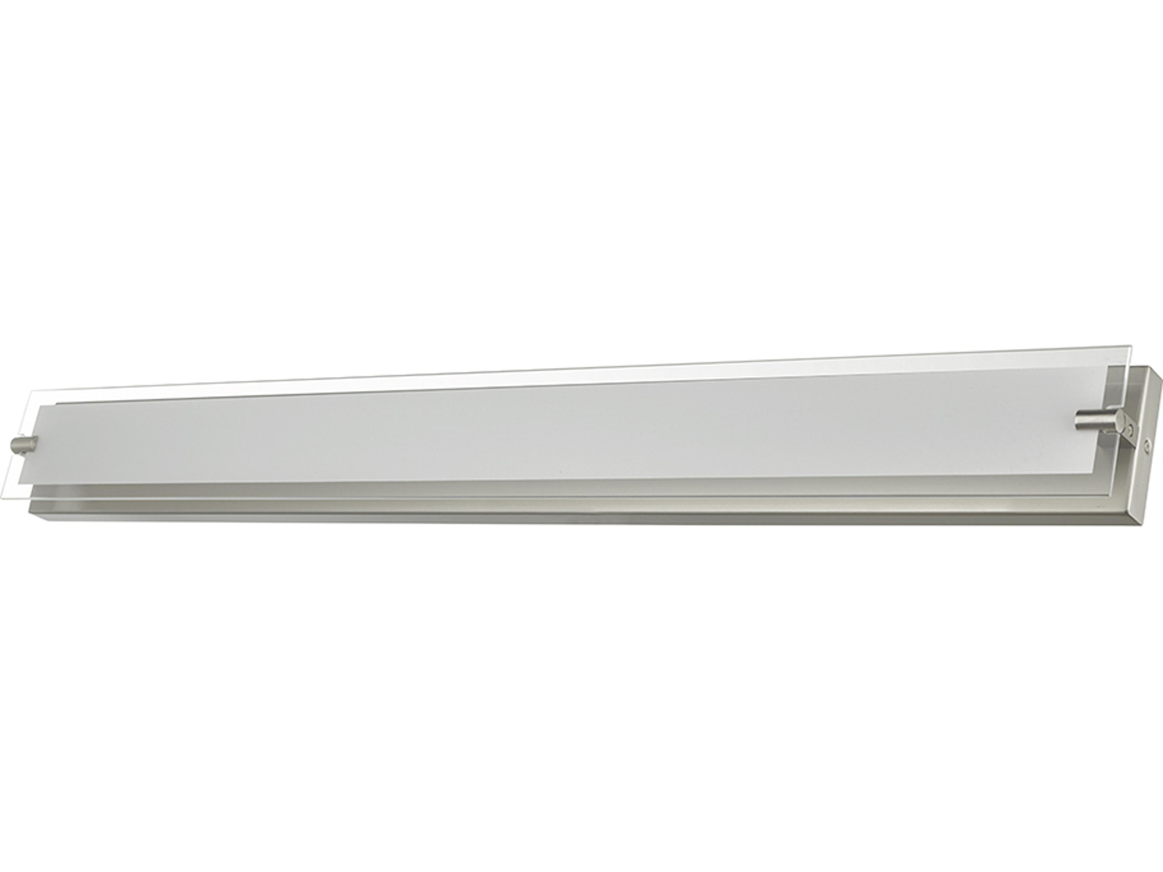 Abra Blaze 1-Light Brushed Nickel Vanity Light