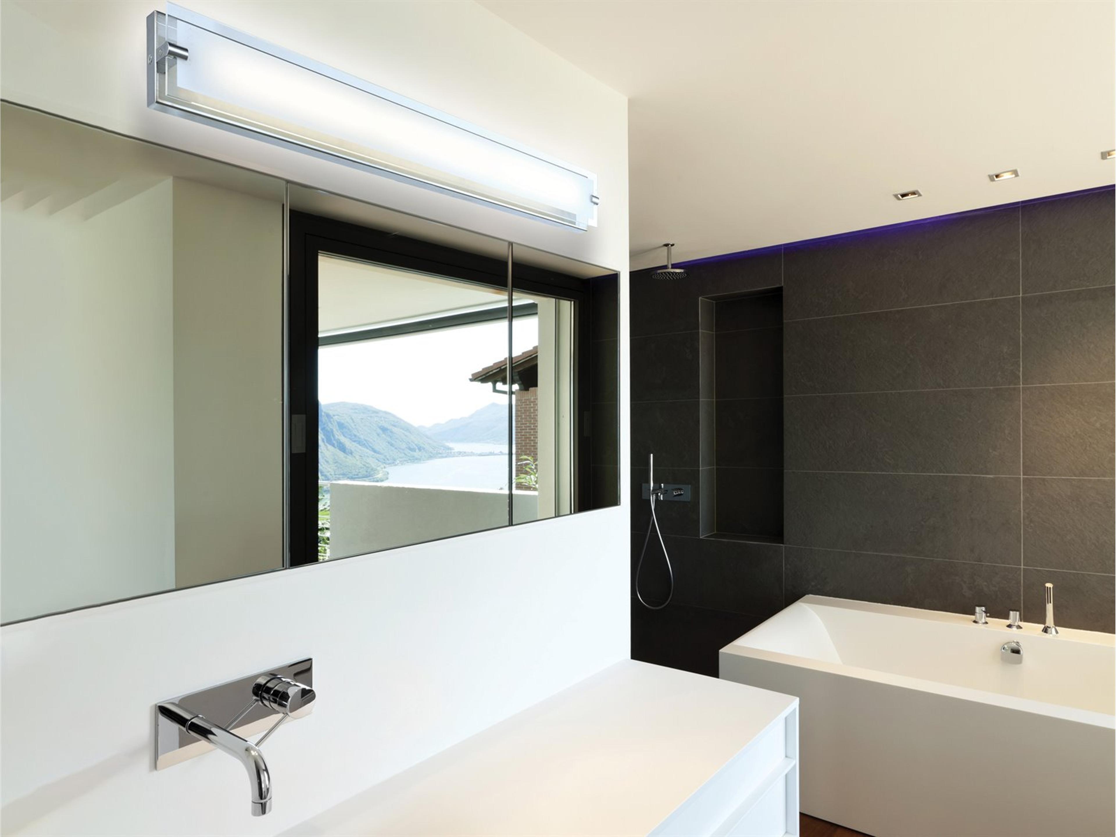 Abra Blaze 1-Light Chrome Vanity Light