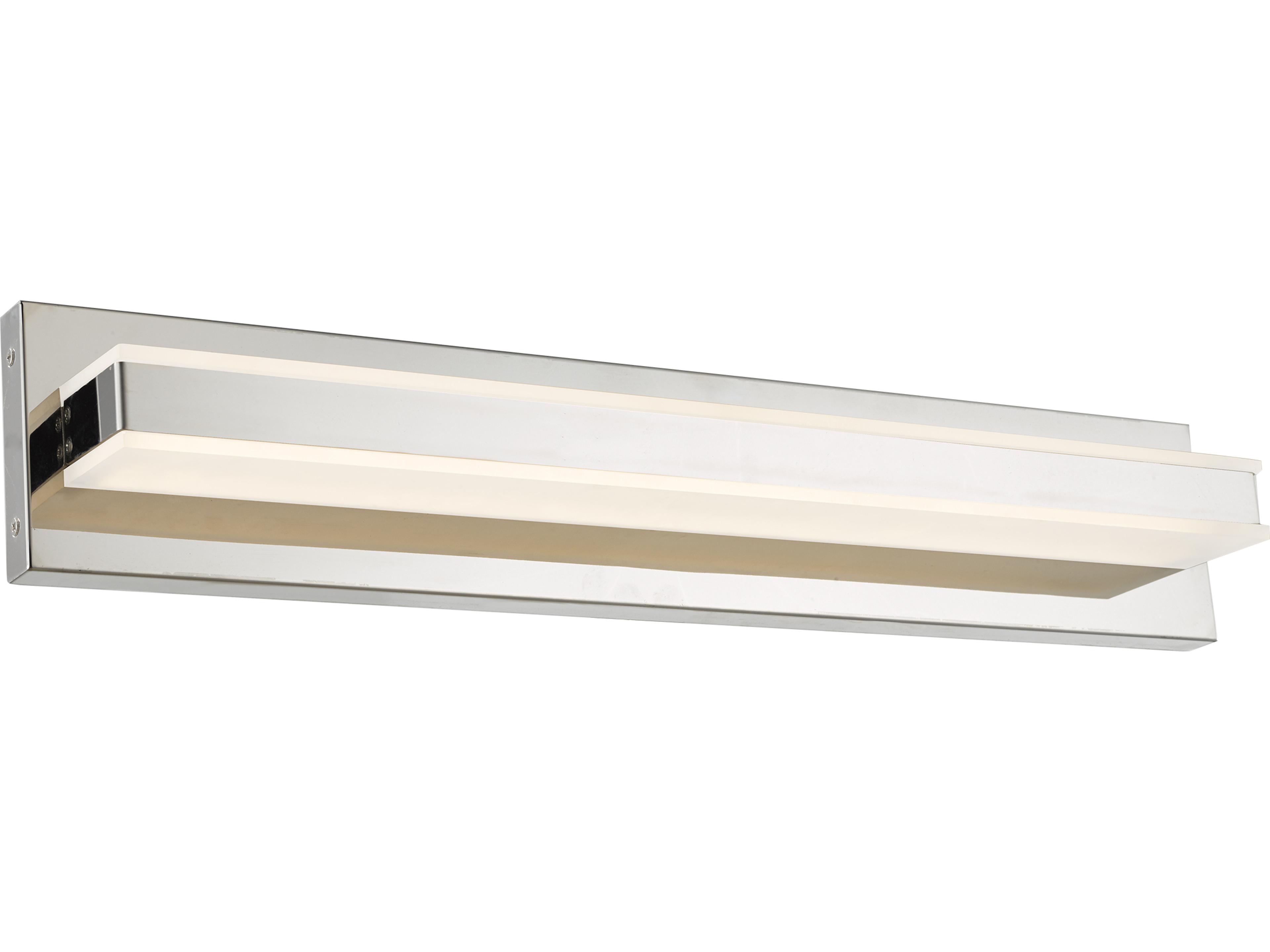 Fusion LED Bath Vanity a Modern Chrome Light Fixture