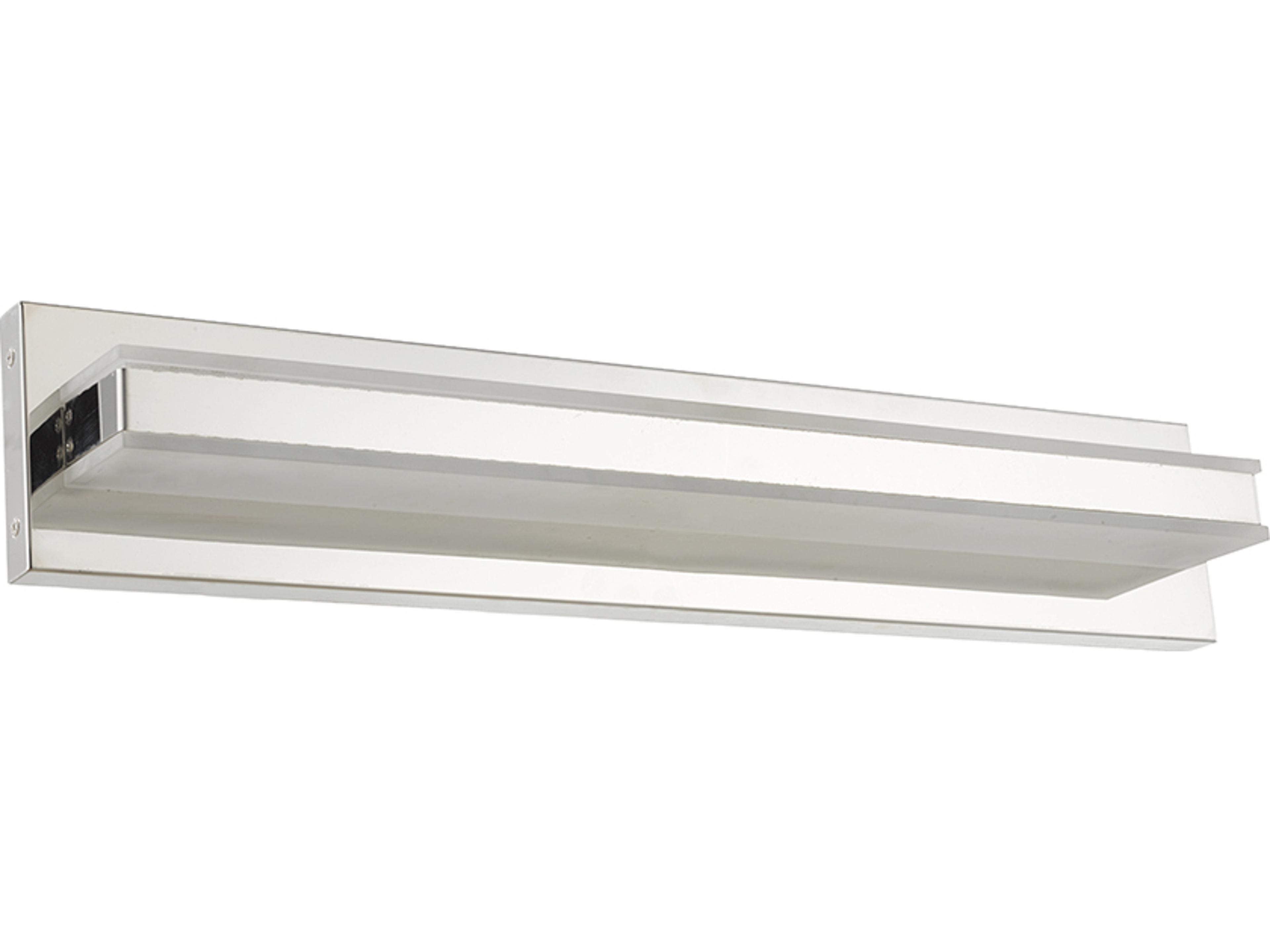 Abra Fusion 1-Light Chrome Vanity Light