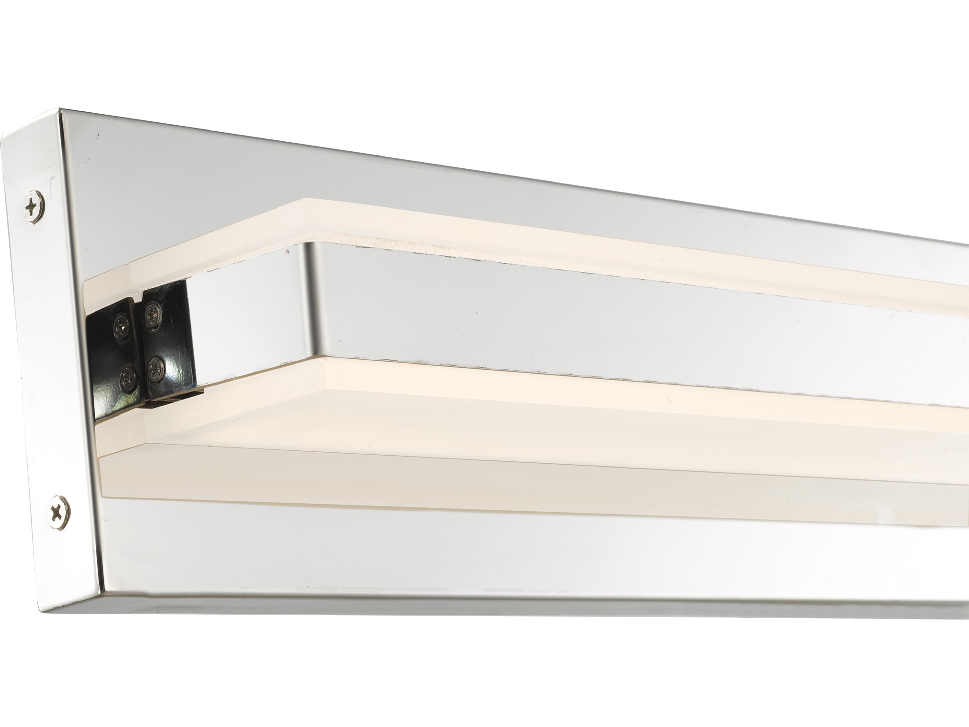 Abra Fusion 1-Light Chrome Vanity Light