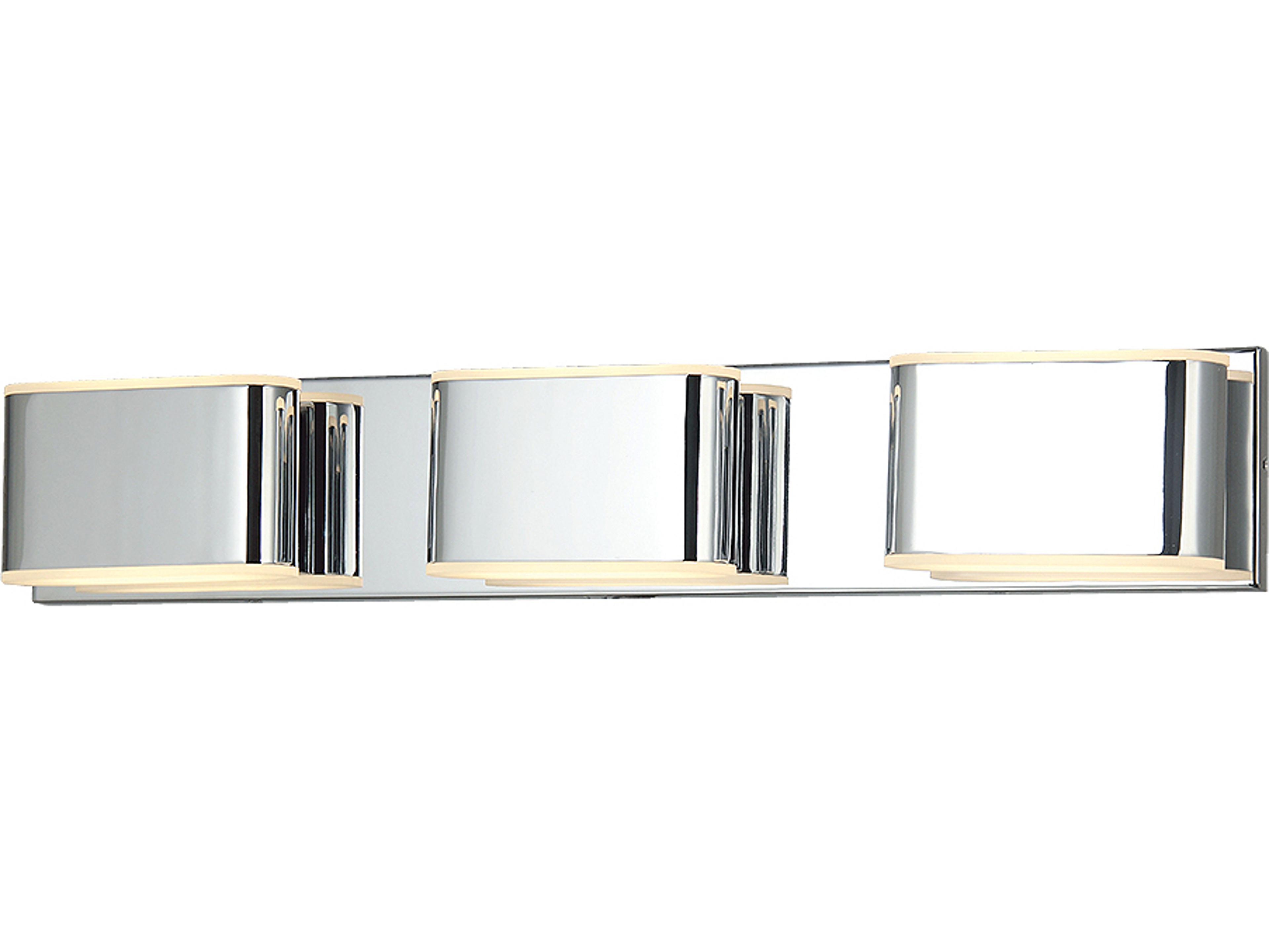 Bianca Vanity Fixture Modern Chrome LED