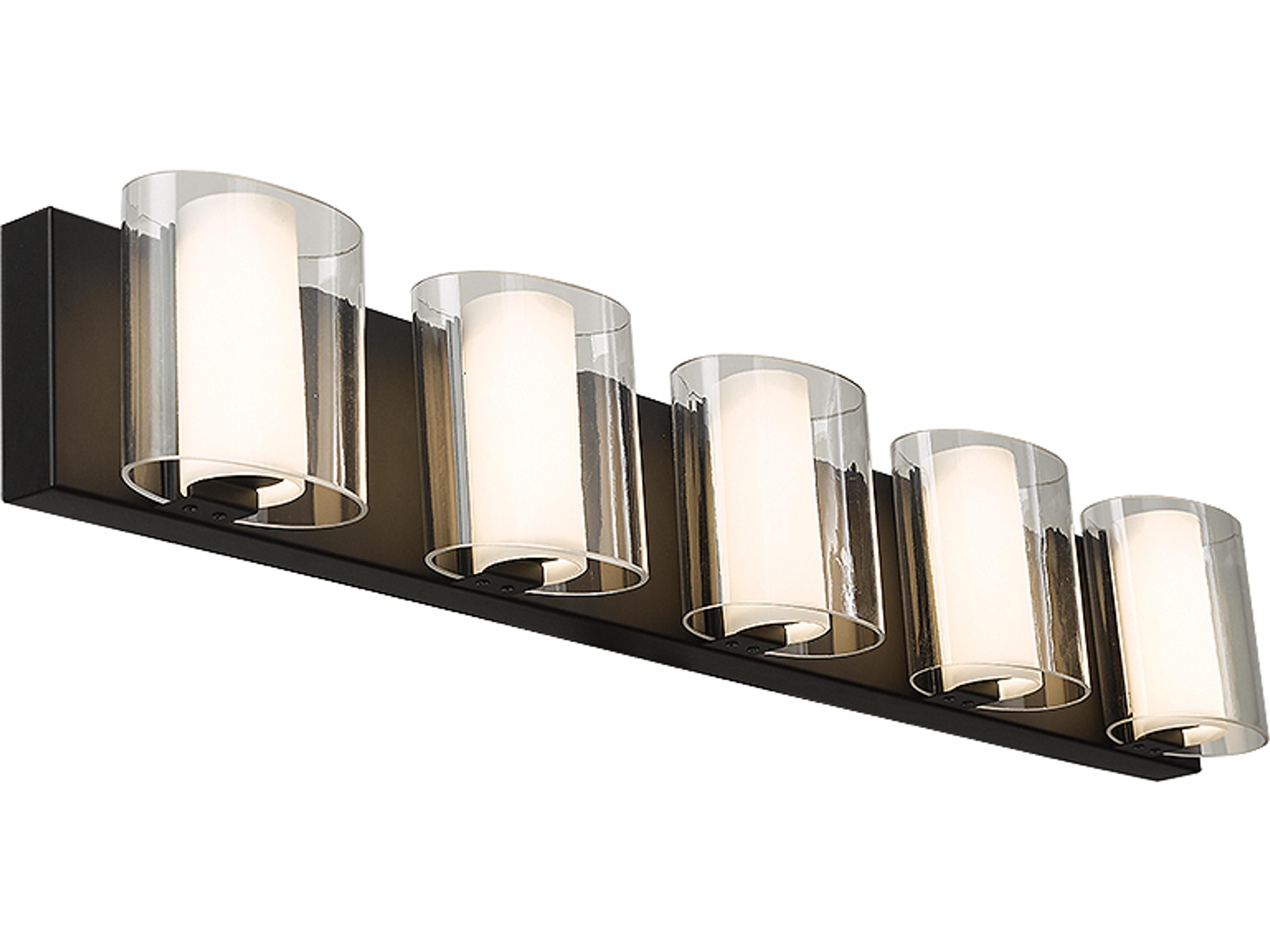 Abra Zoe 5-Light Black Vanity Light