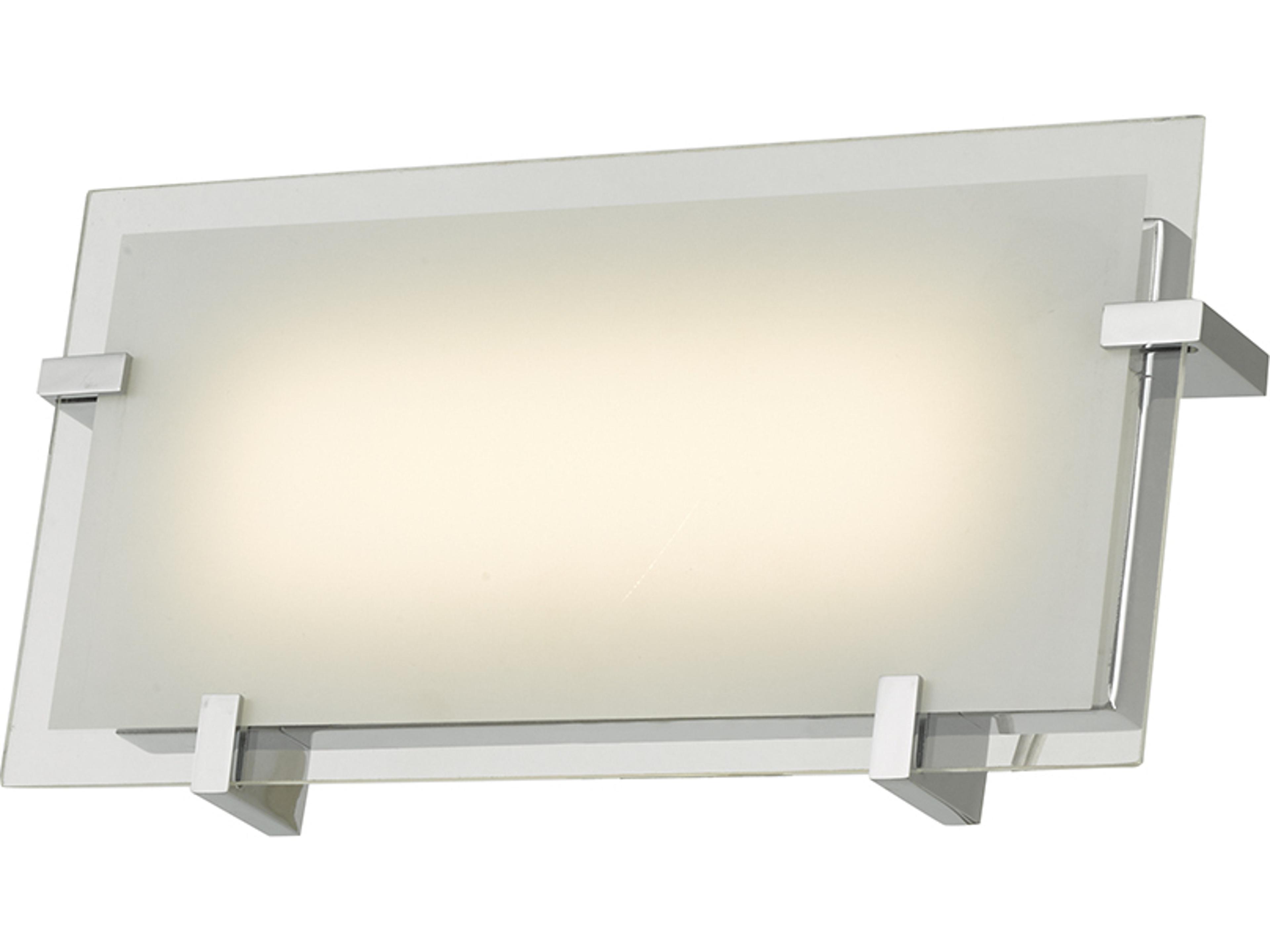Matrix LED Vanity Light Chrome Frosted Glass