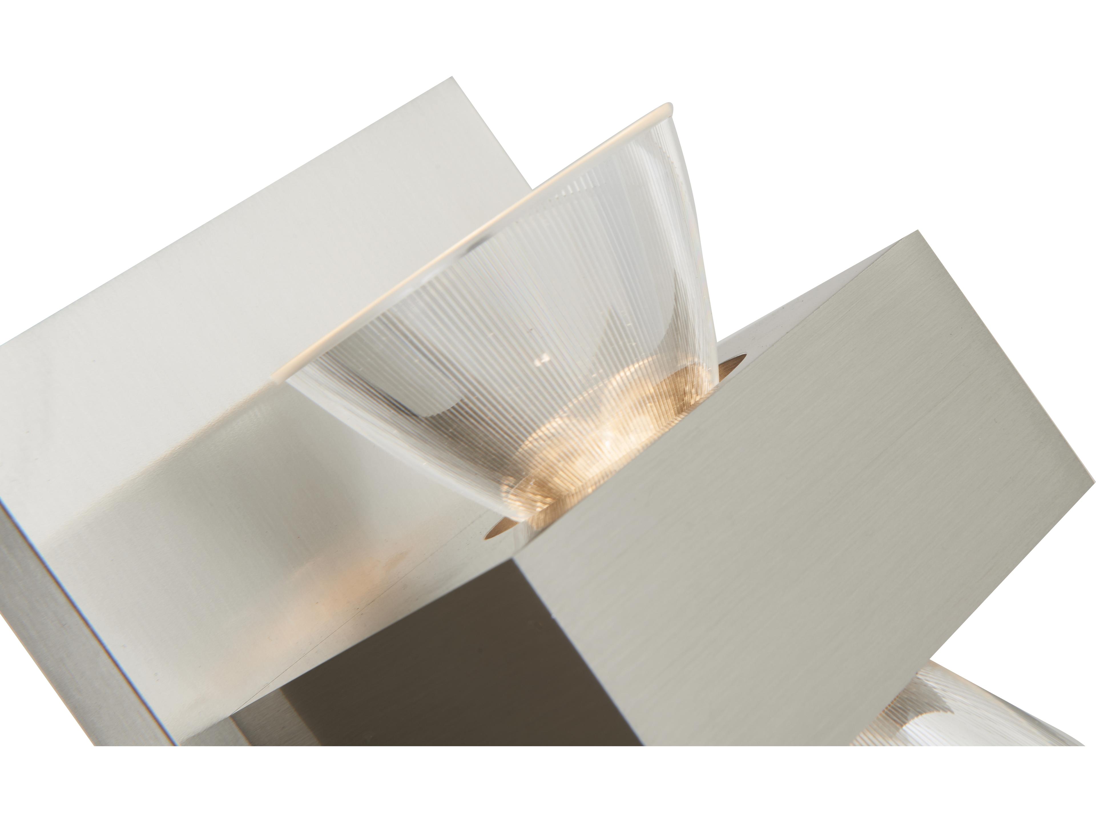 Abra Jet 2-Light Brushed Nickel Vanity Light