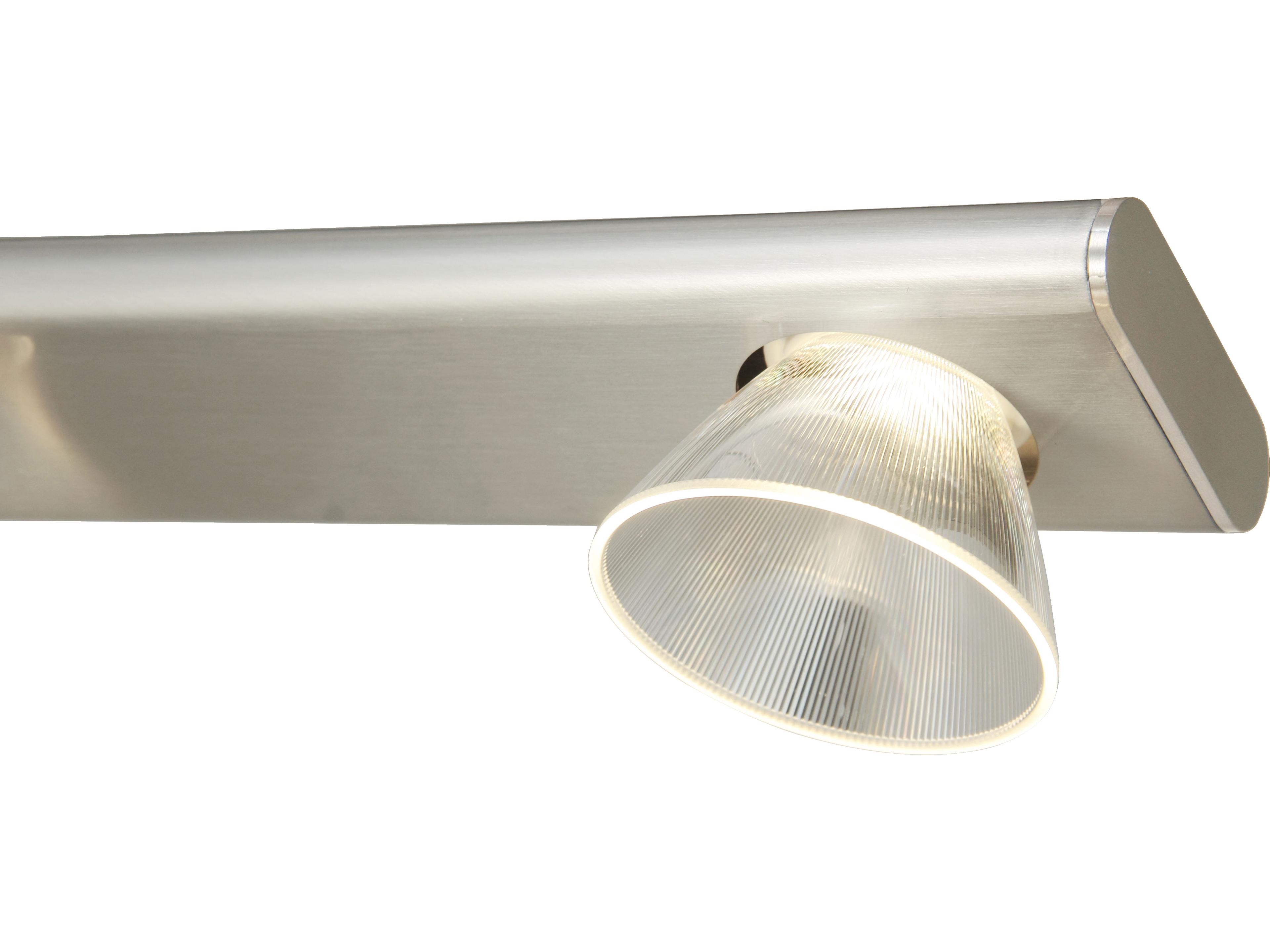 Abra Jet 3-Light Brushed Nickel Vanity Light