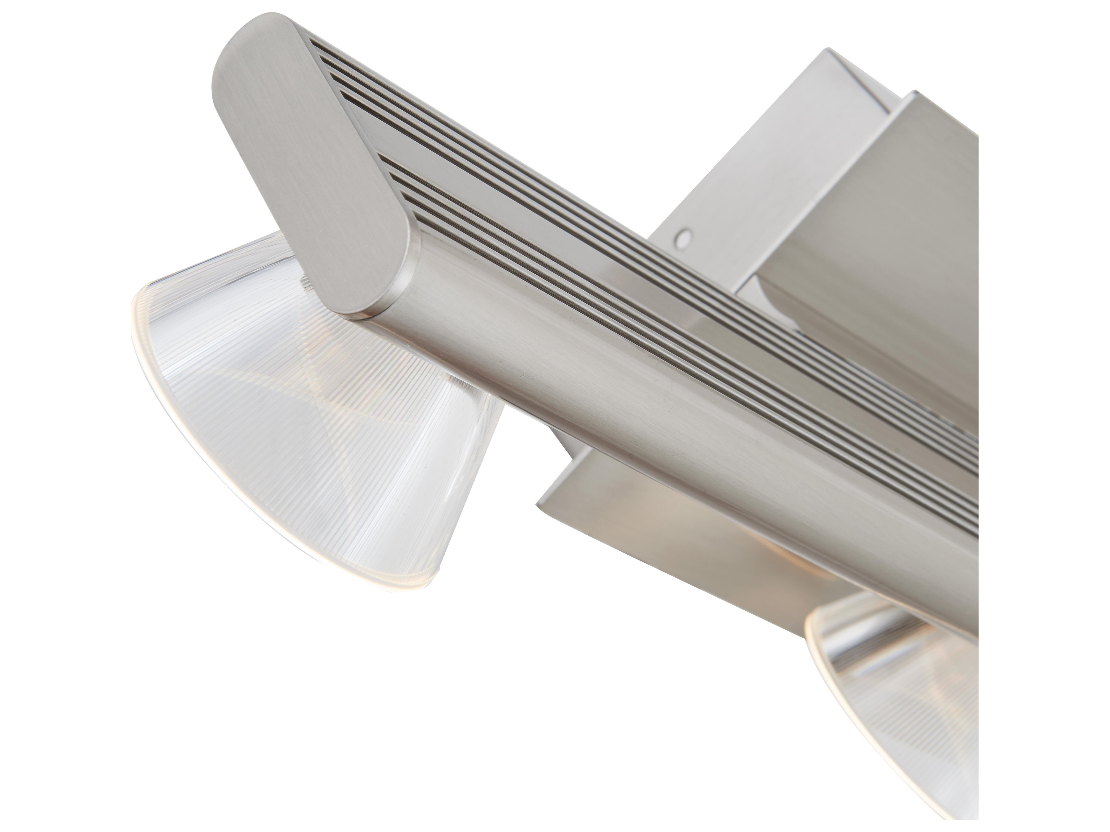 Abra Jet 3-Light Brushed Nickel Vanity Light