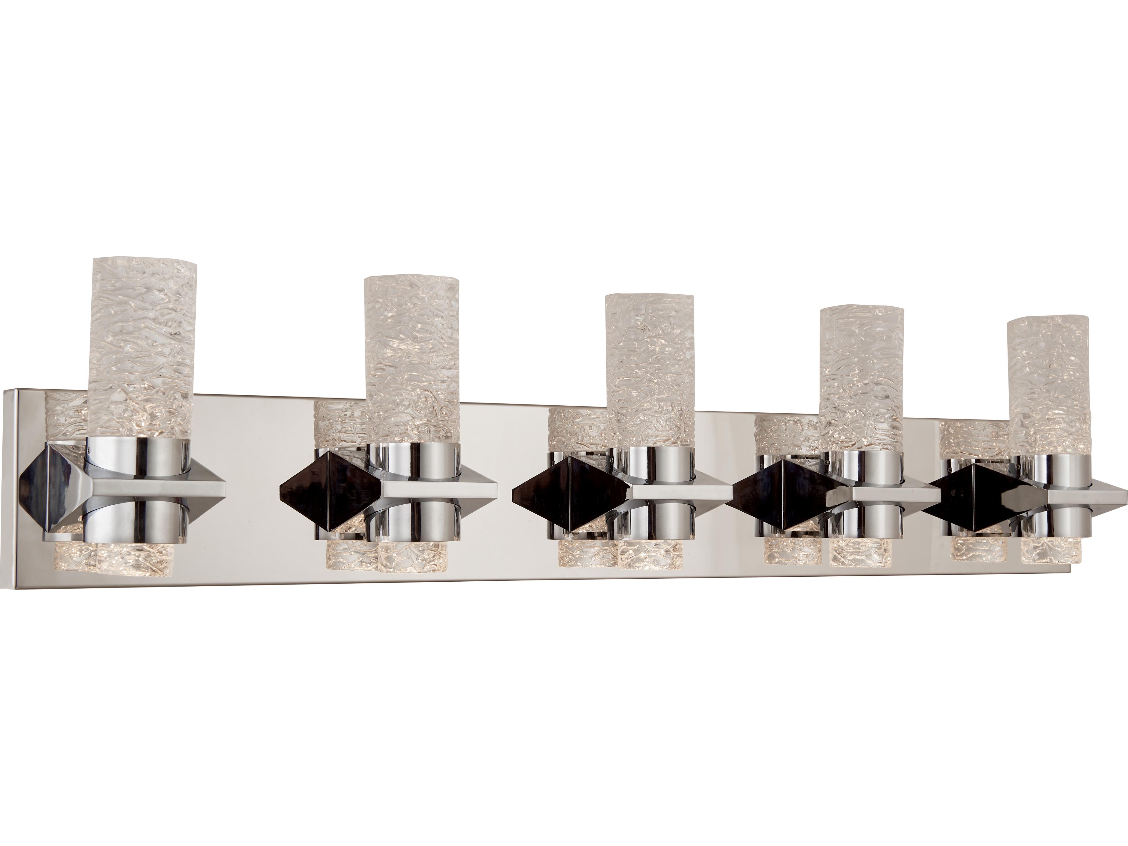 Krypton LED Bath Vanity Textured Crystal